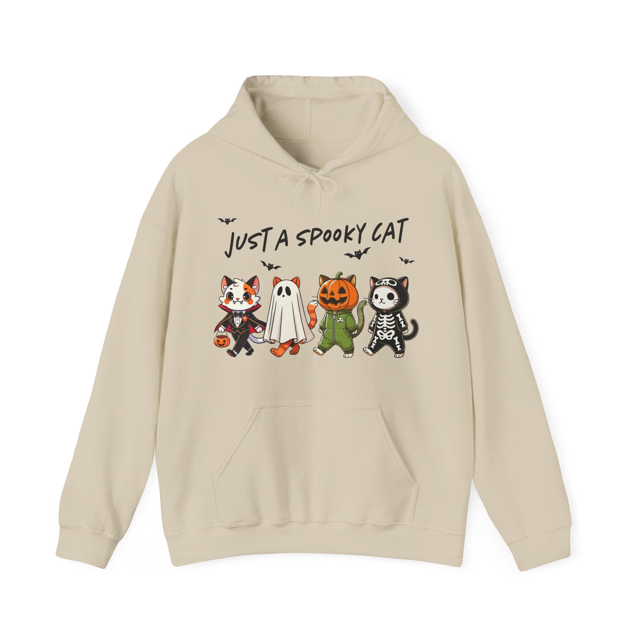 Just a Spooky Cat – Halloween Cat-Themed Hoodie