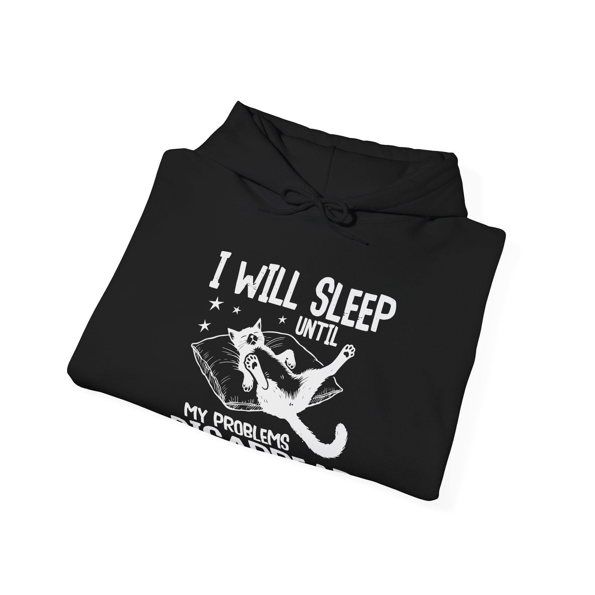 Sleep It Off Cozy Cat-Themed Hoodie