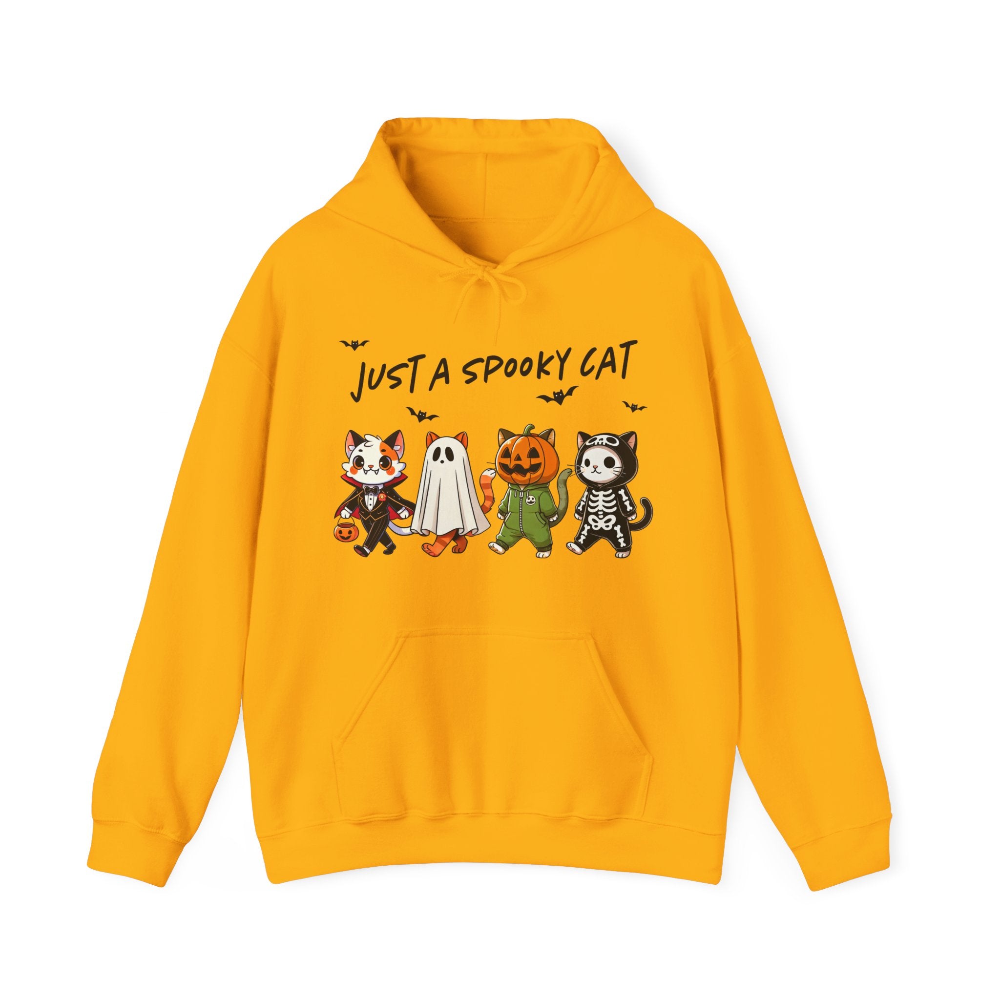 Just a Spooky Cat – Halloween Cat-Themed Hoodie