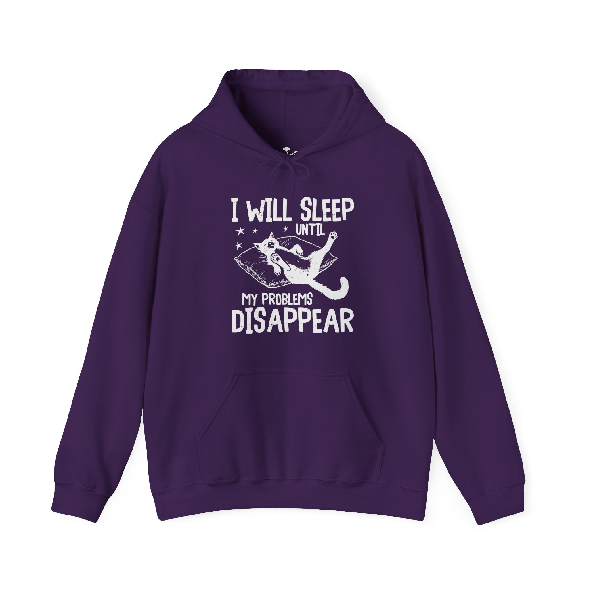 Sleep It Off Cozy Cat-Themed Hoodie