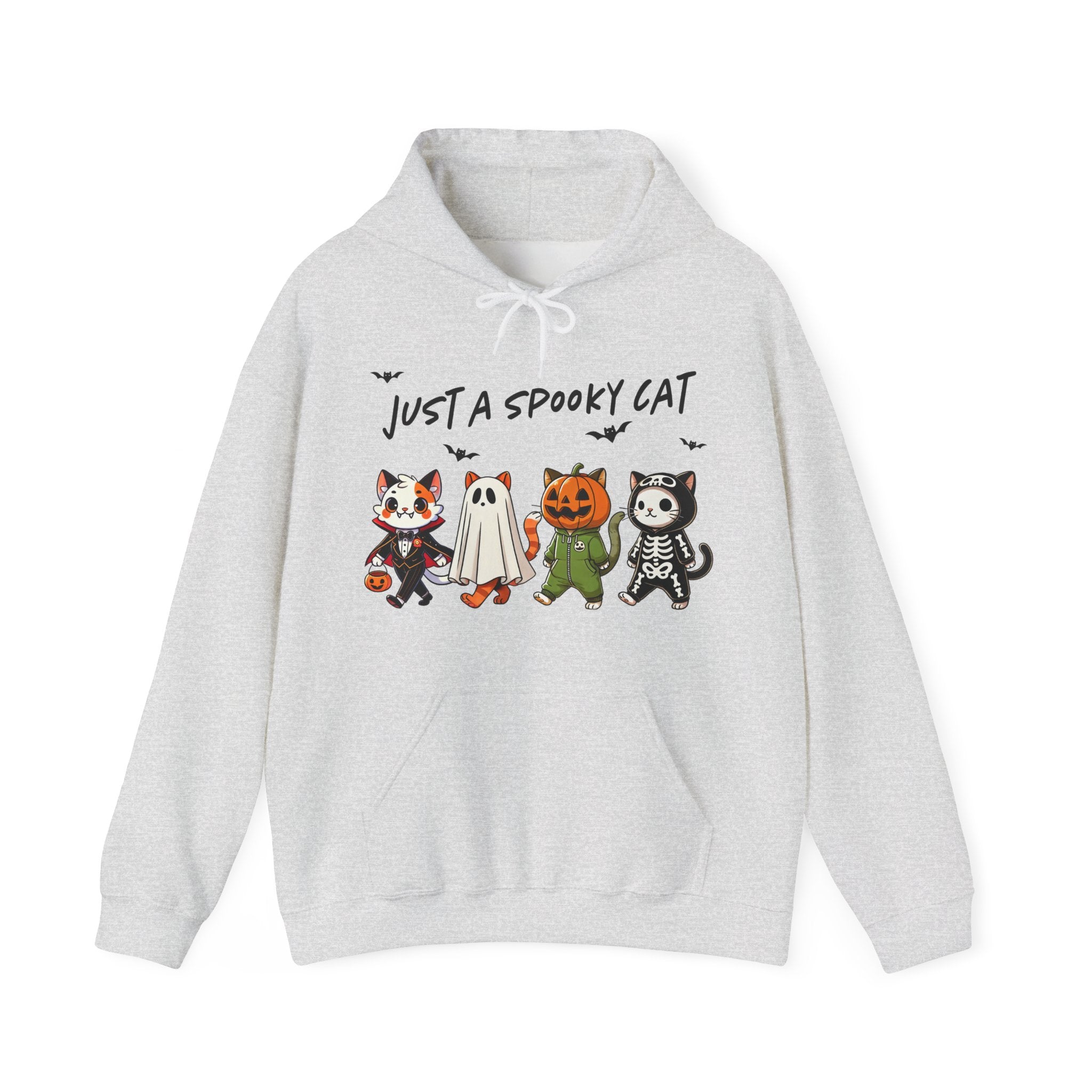 Just a Spooky Cat – Halloween Cat-Themed Hoodie