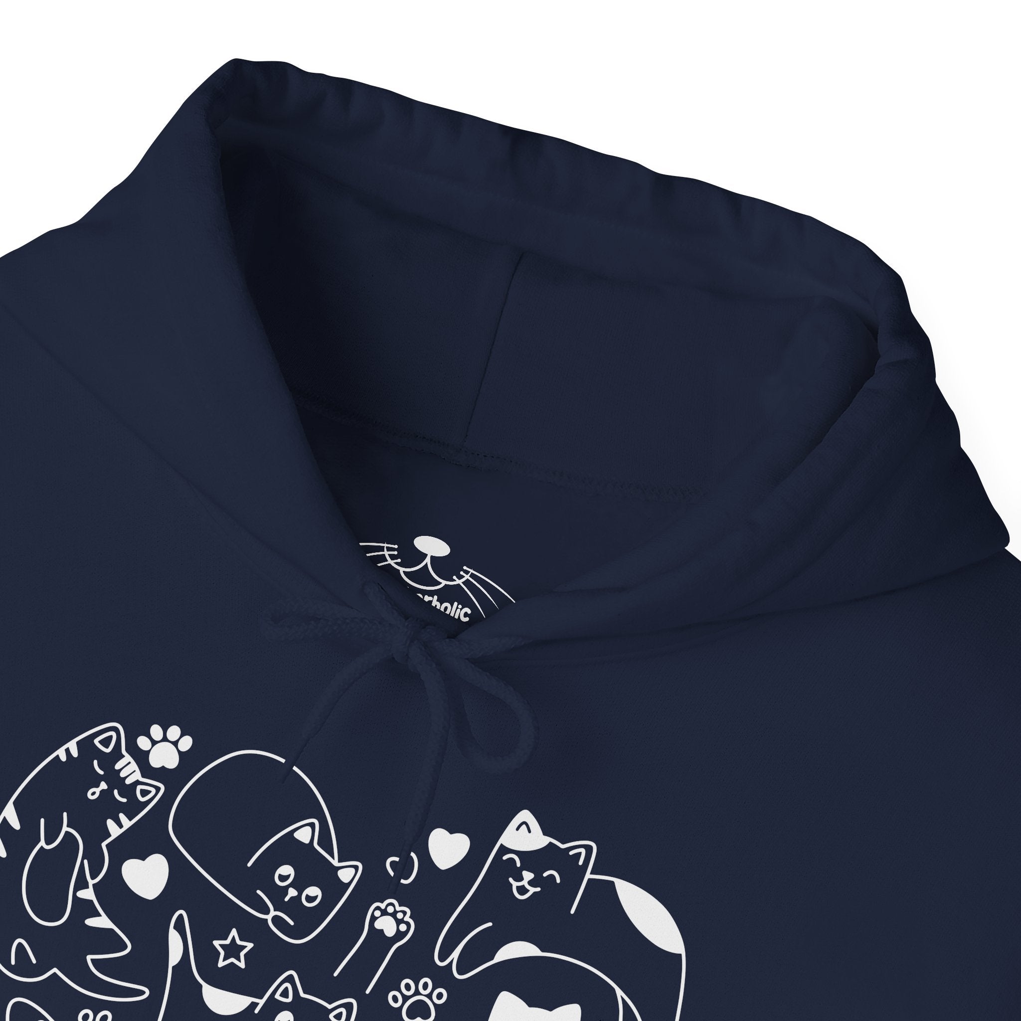 Cat Love Cluster - Cozy Cat-Themed Hoodie