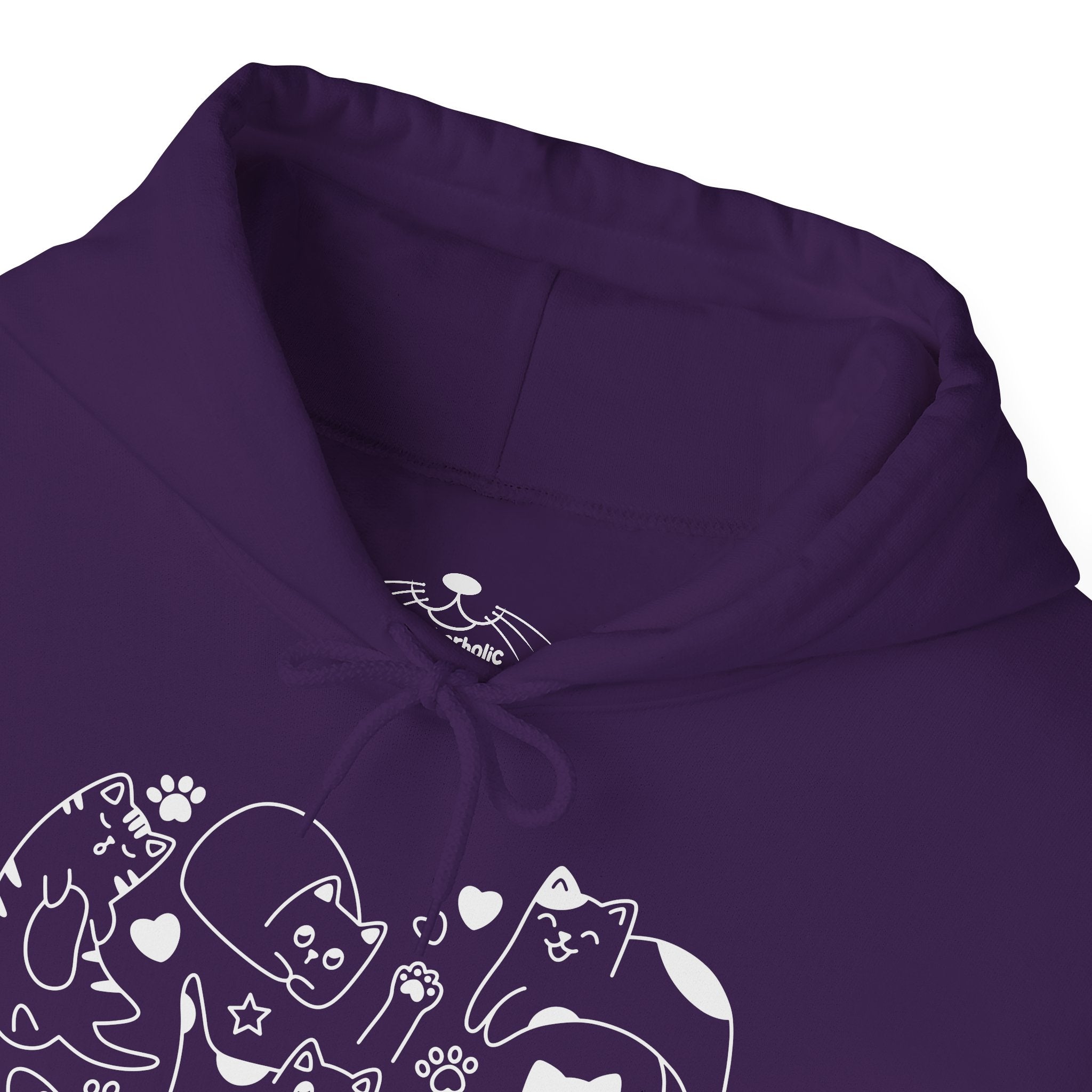 Cat Love Cluster - Cozy Cat-Themed Hoodie
