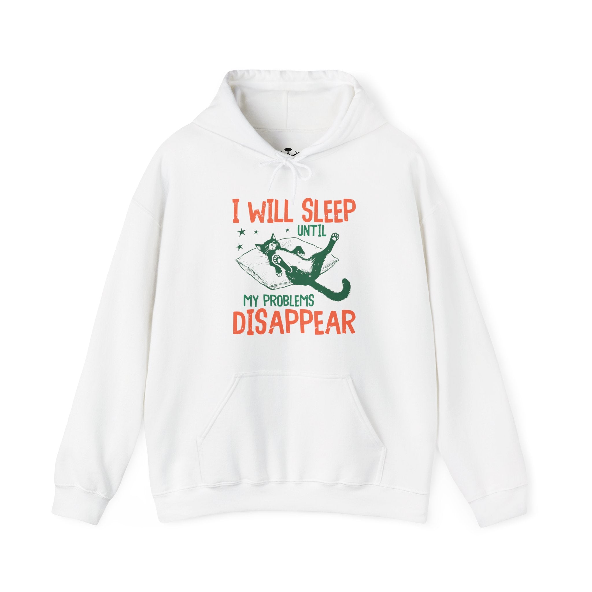 Sleep It Off Cozy Cat-Themed Hoodie