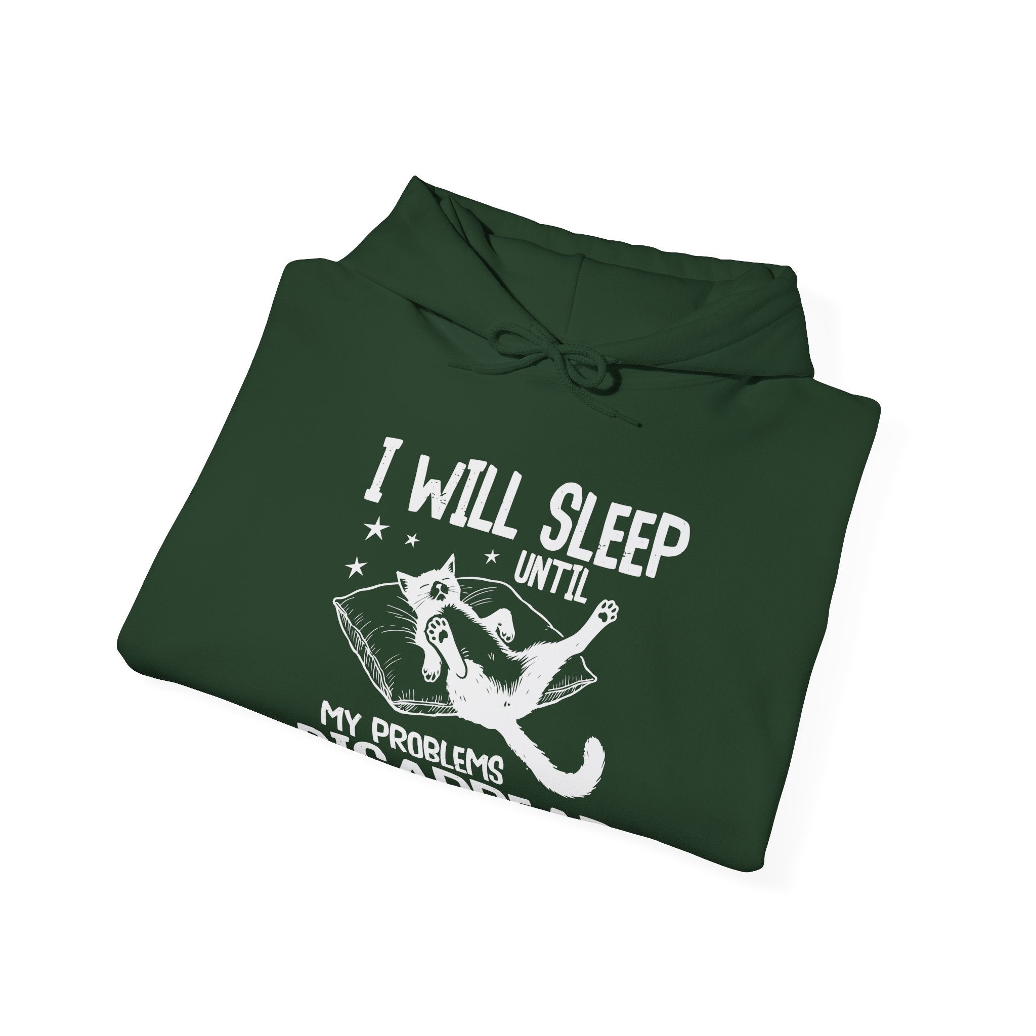 Sleep It Off Cozy Cat-Themed Hoodie