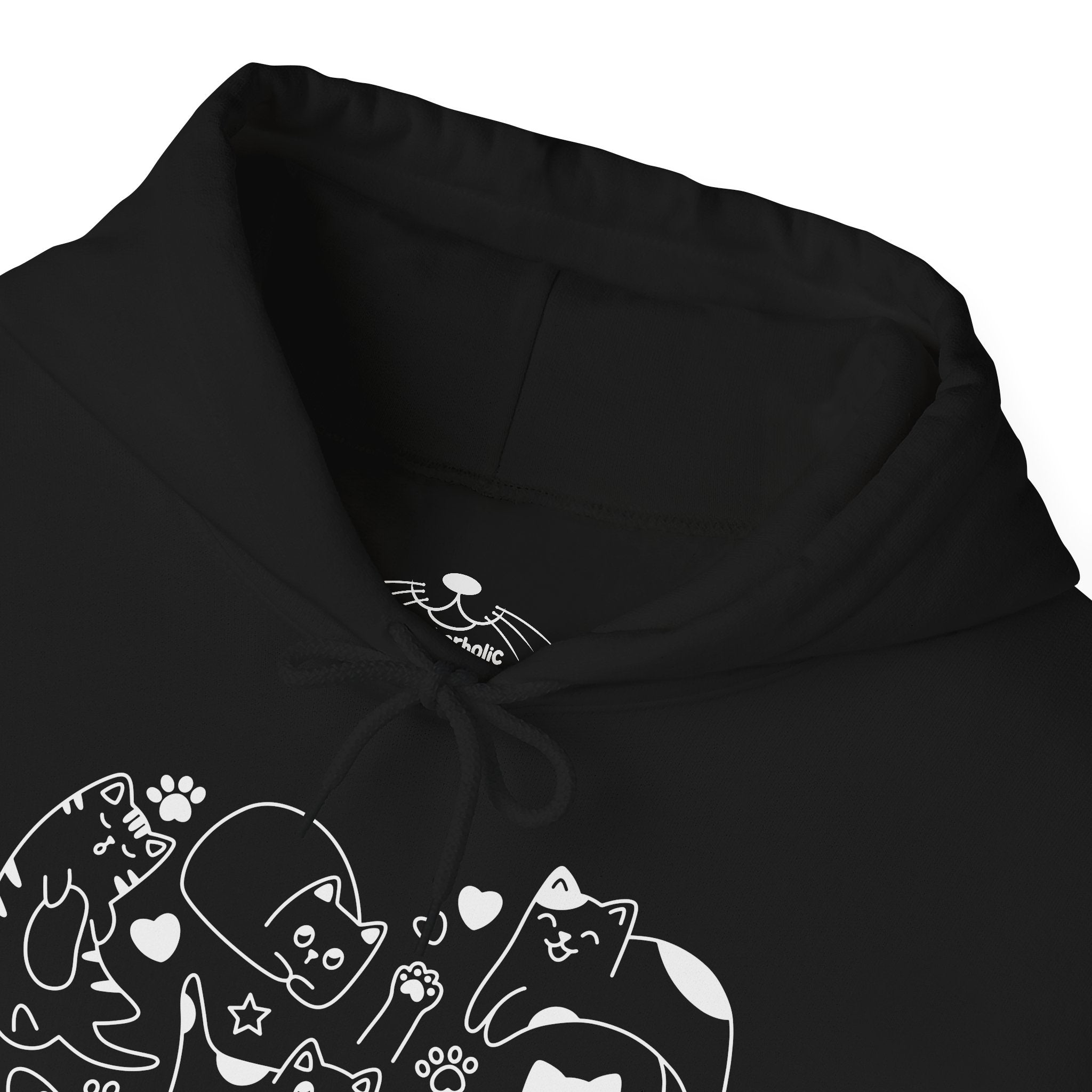 Cat Love Cluster - Cozy Cat-Themed Hoodie