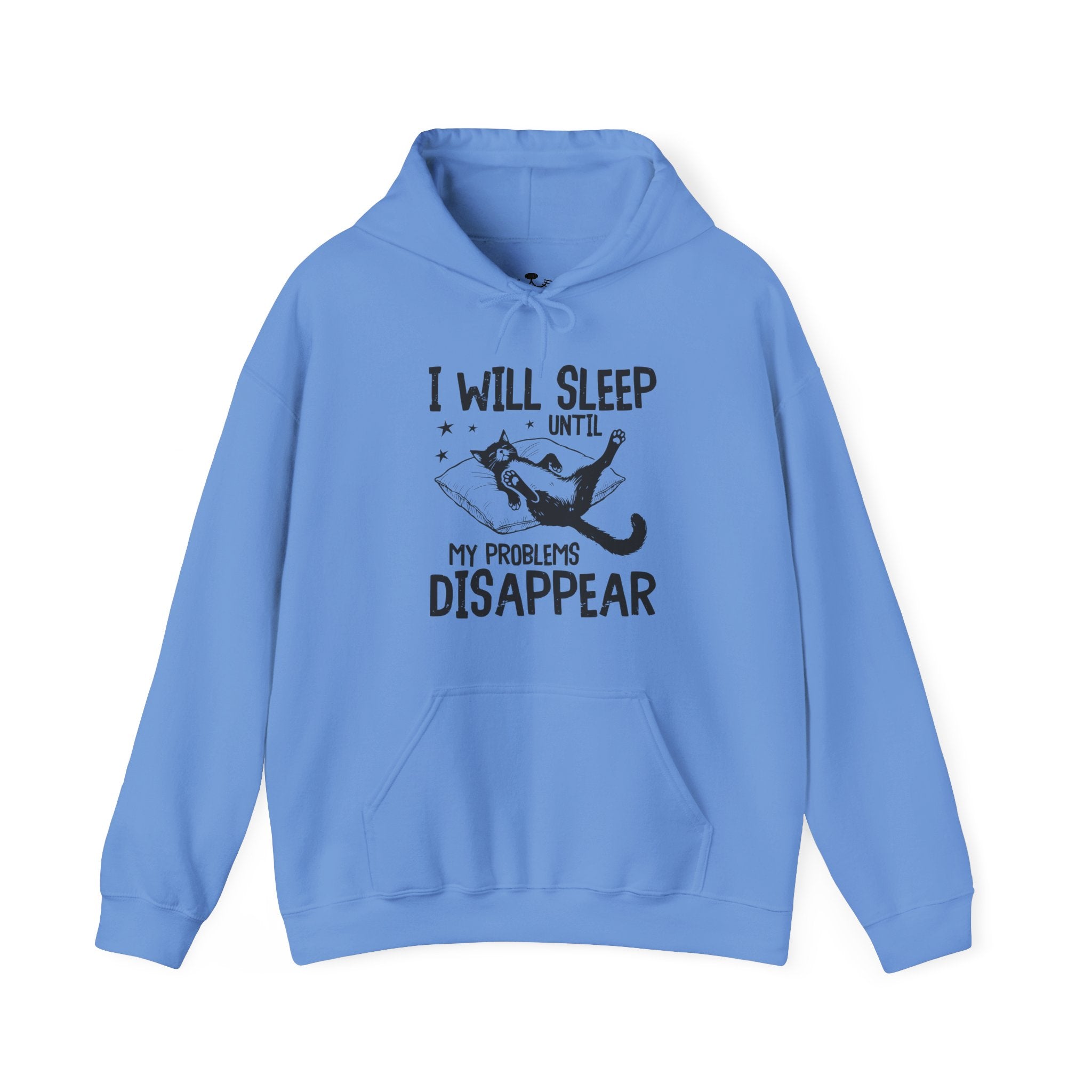 Sleep It Off Cozy Cat-Themed Hoodie