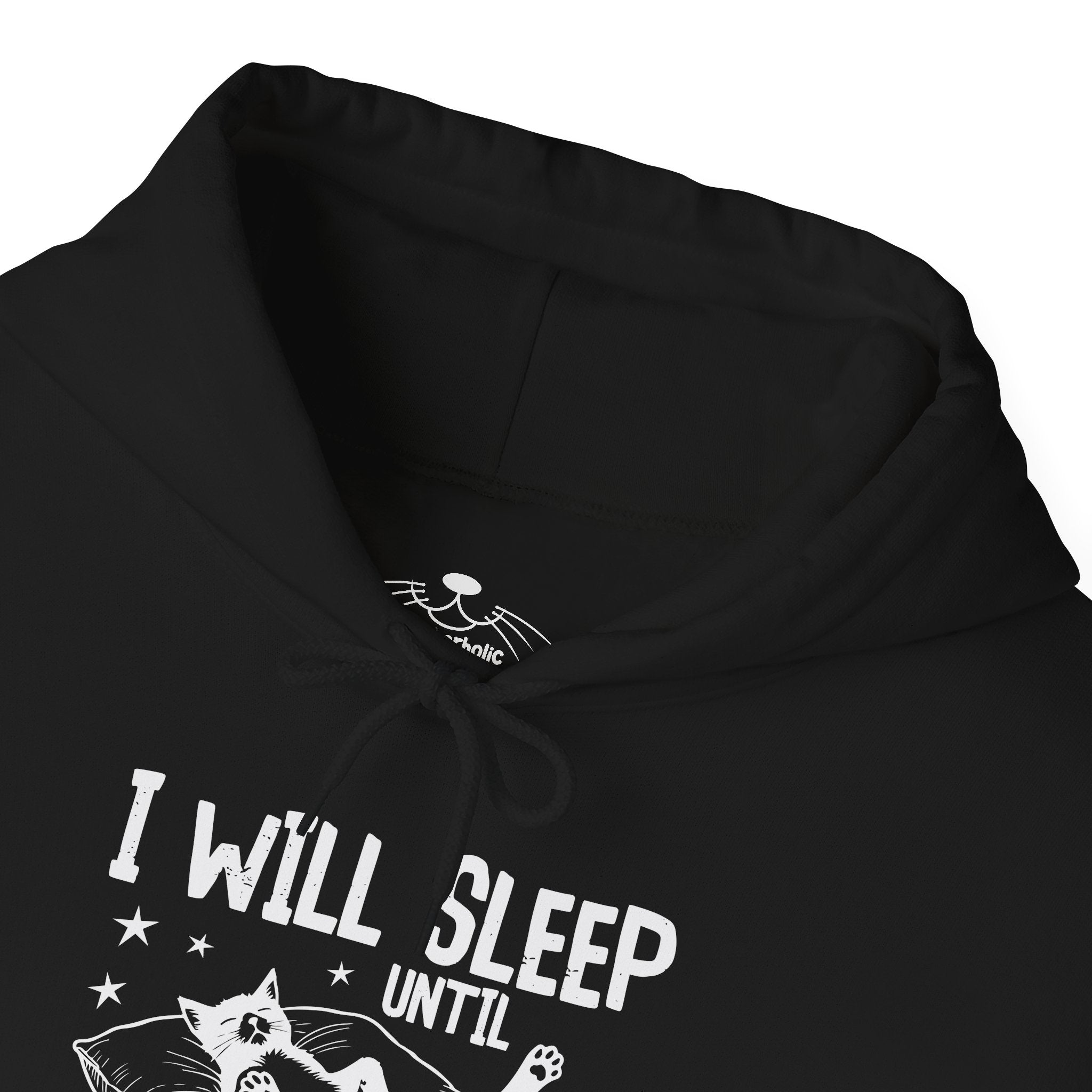 Sleep It Off Cozy Cat-Themed Hoodie