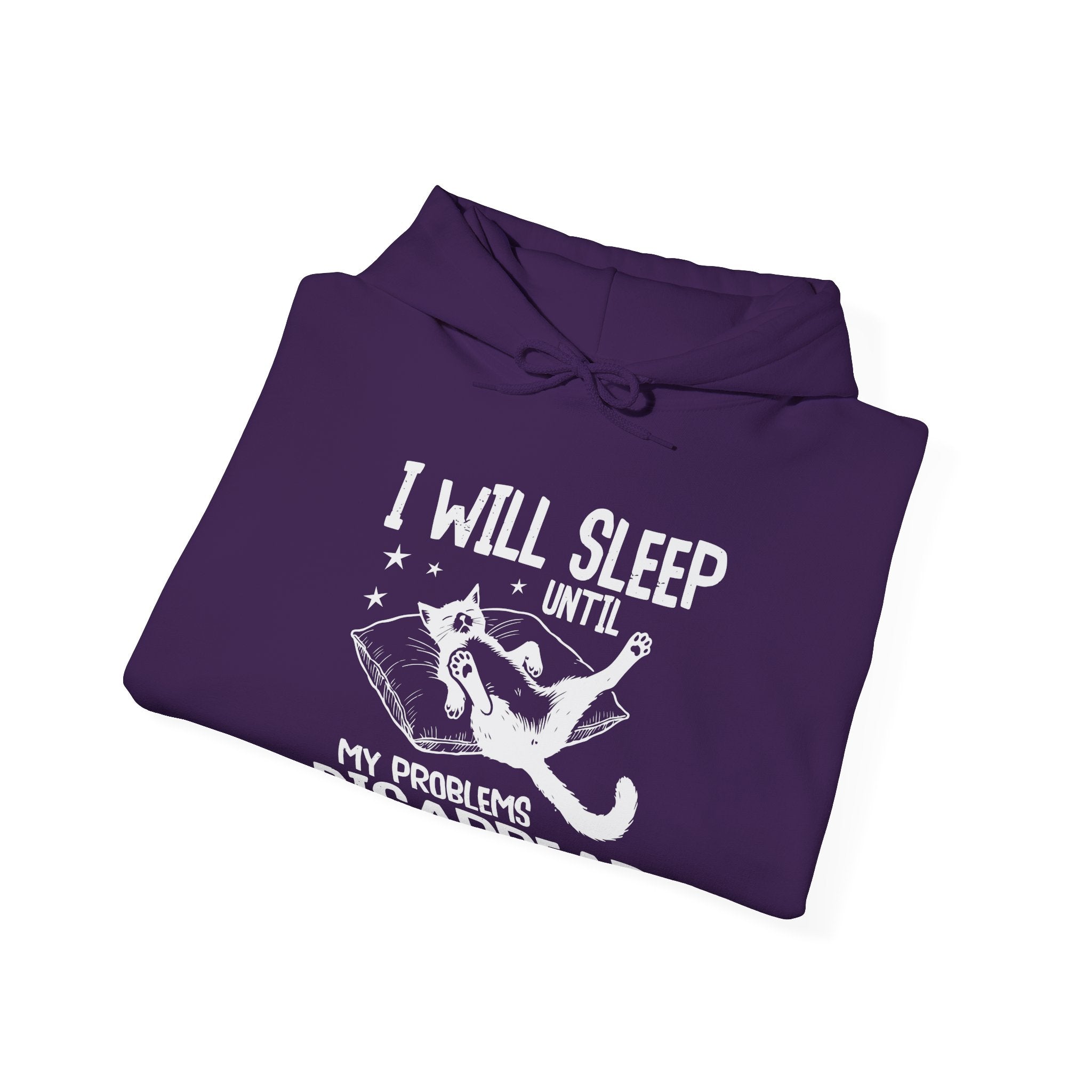 Sleep It Off Cozy Cat-Themed Hoodie