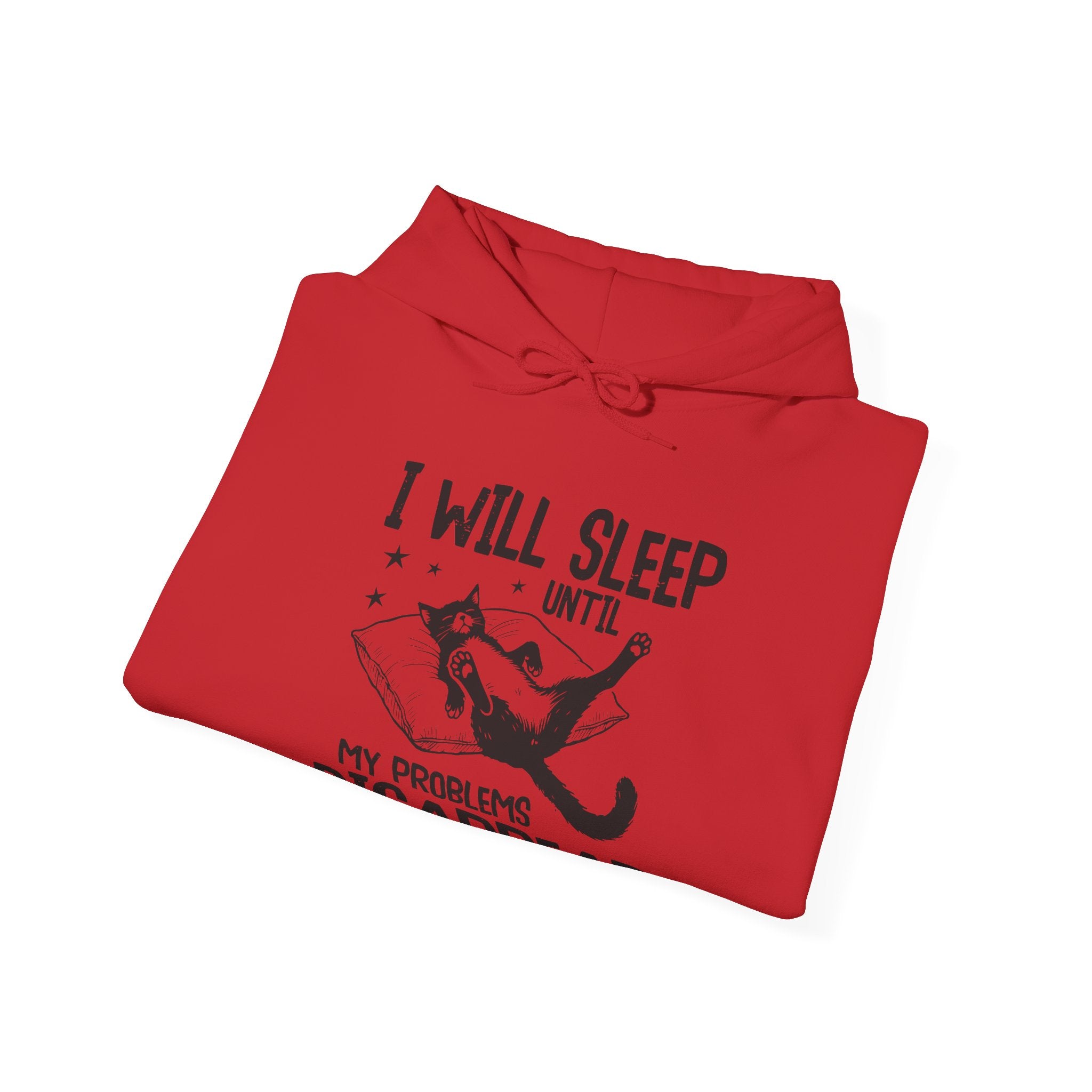 Sleep It Off Cozy Cat-Themed Hoodie