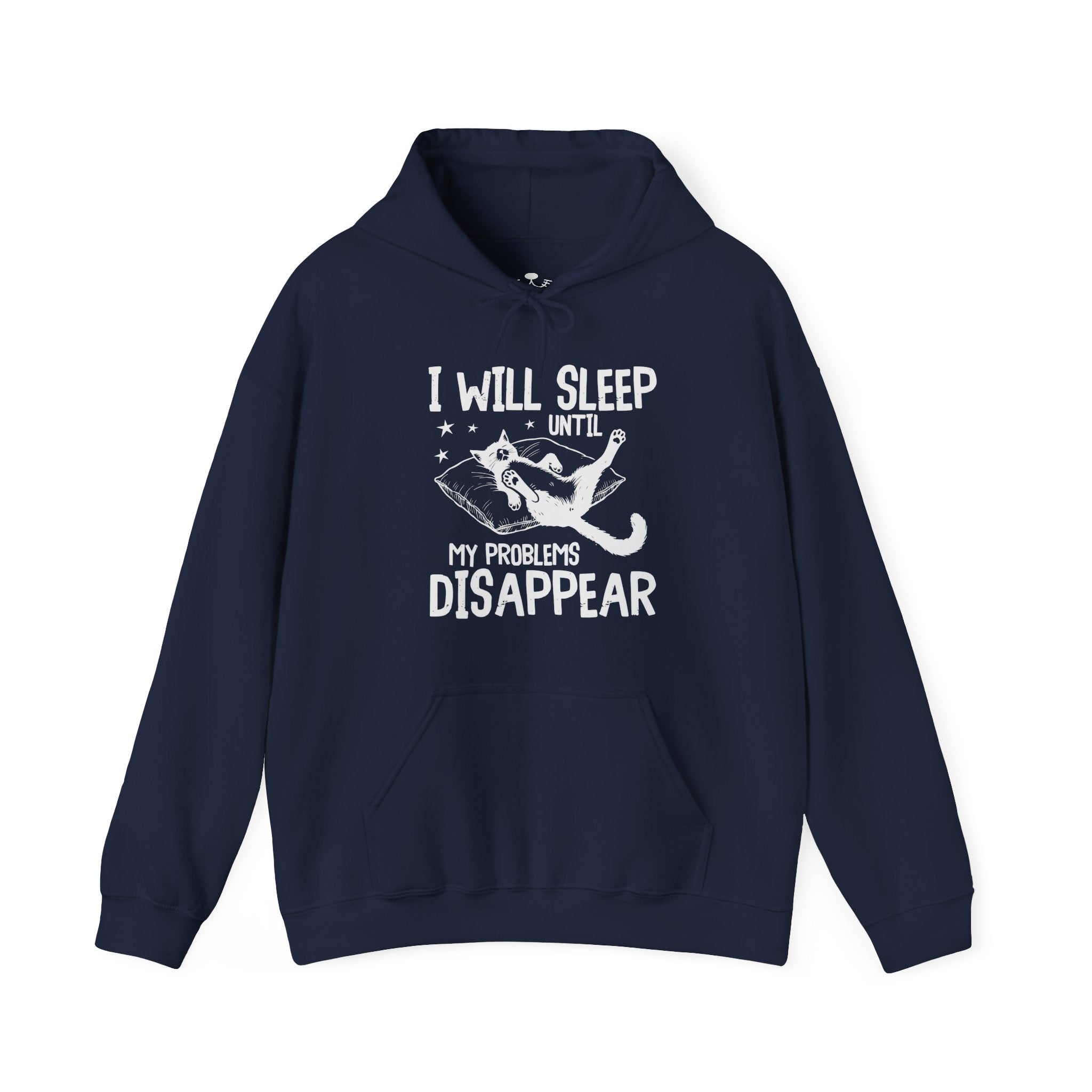 Sleep It Off Cozy Cat-Themed Hoodie