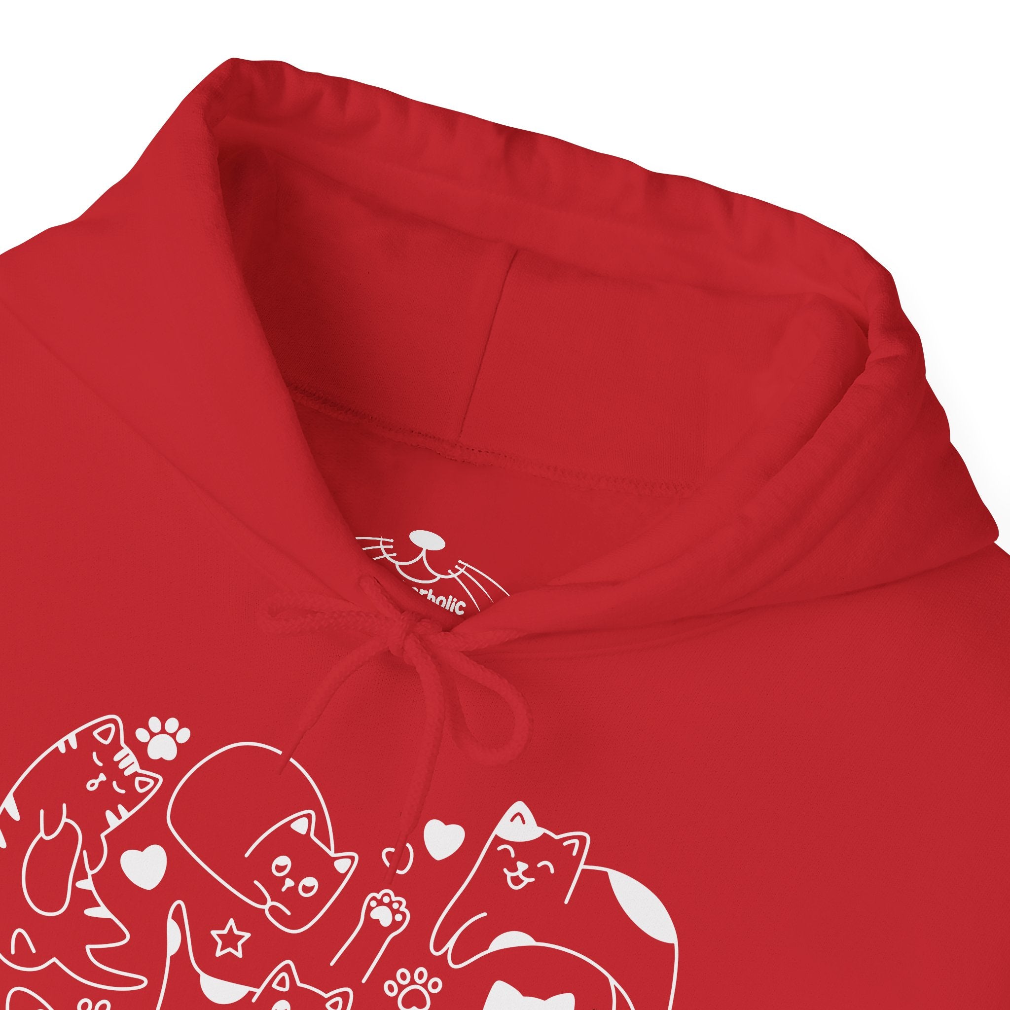 Cat Love Cluster - Cozy Cat-Themed Hoodie