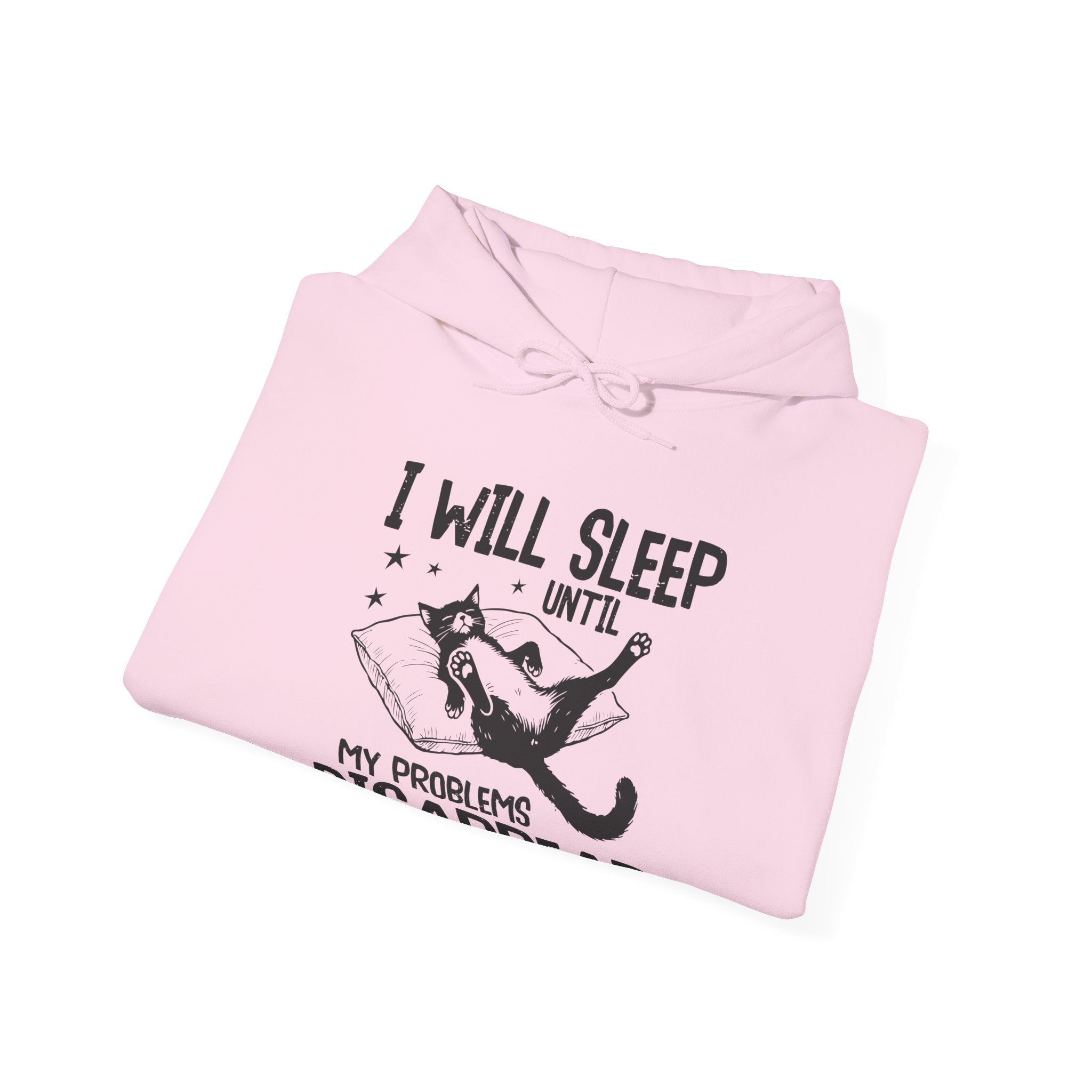 Sleep It Off Cozy Cat-Themed Hoodie