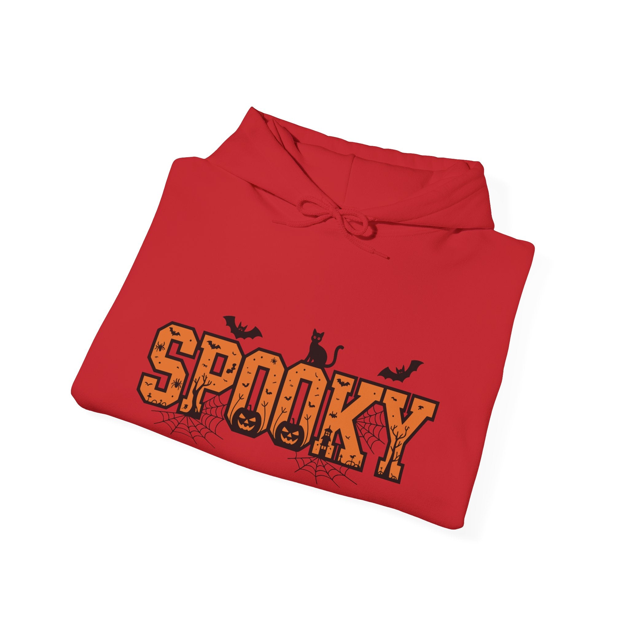 Spooky Varsity – Halloween Cat-Themed Hoodie