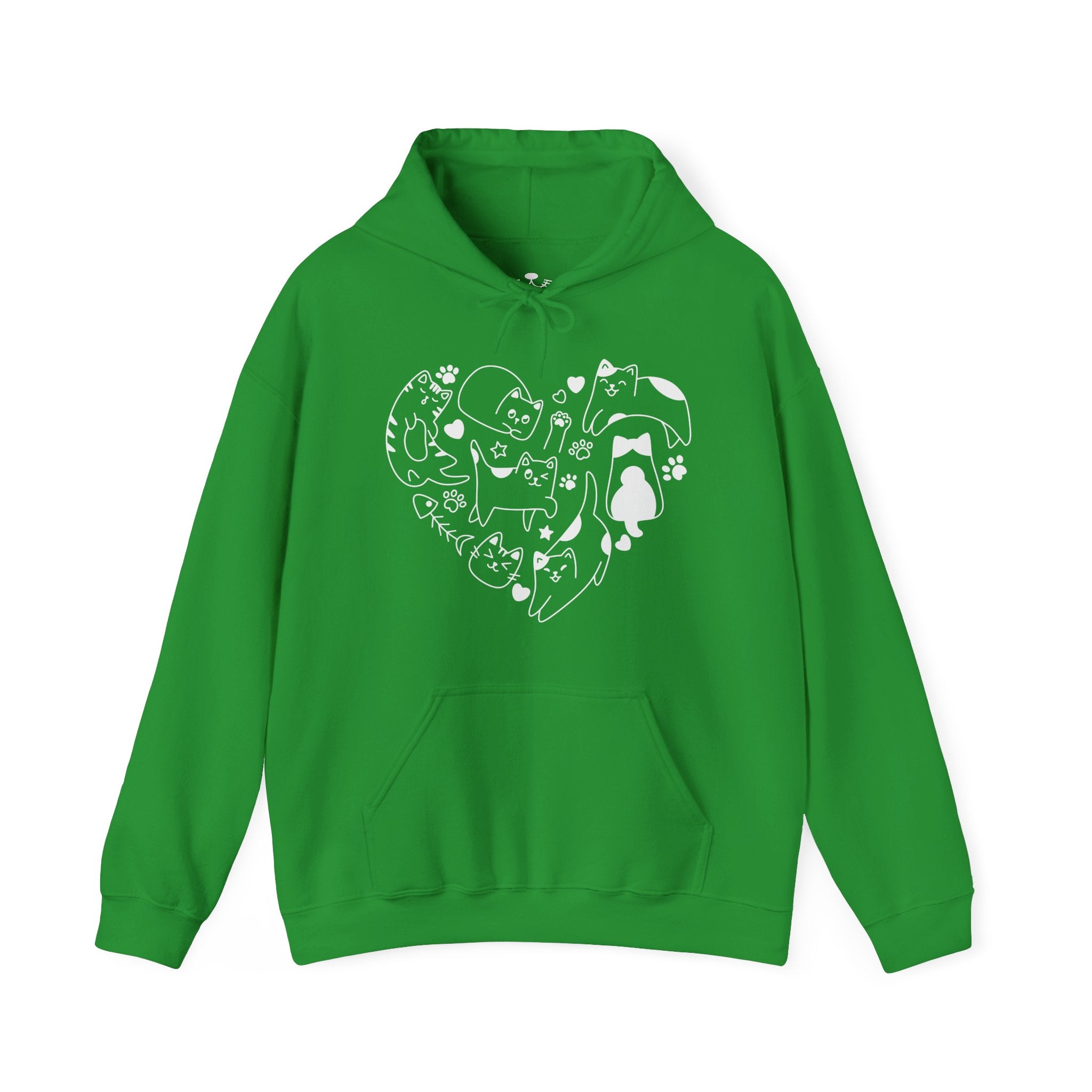 Cat Love Cluster - Cozy Cat-Themed Hoodie