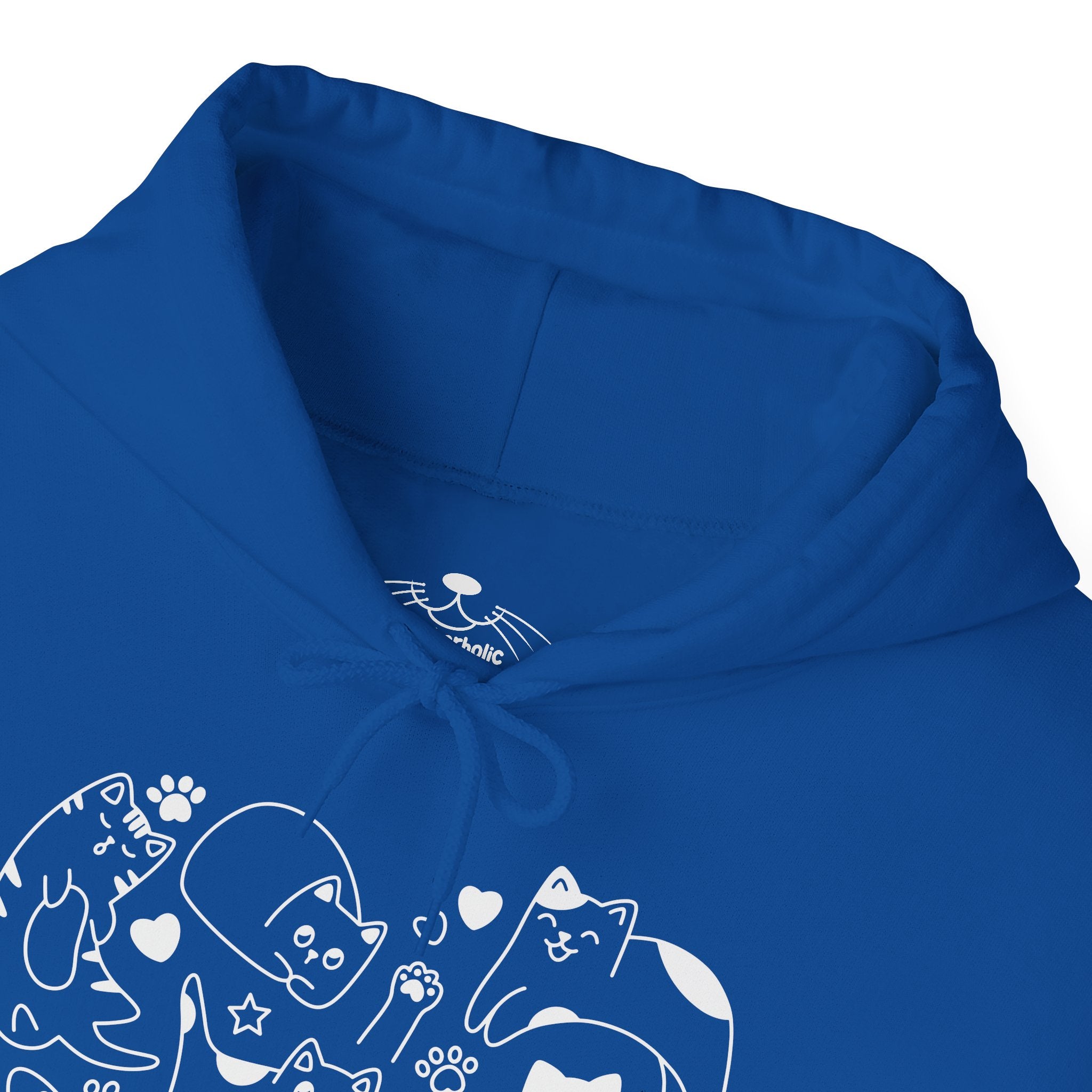 Cat Love Cluster - Cozy Cat-Themed Hoodie