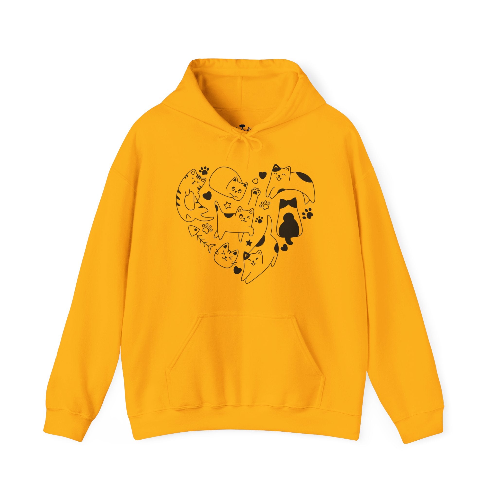 Cat Love Cluster - Cozy Cat-Themed Hoodie