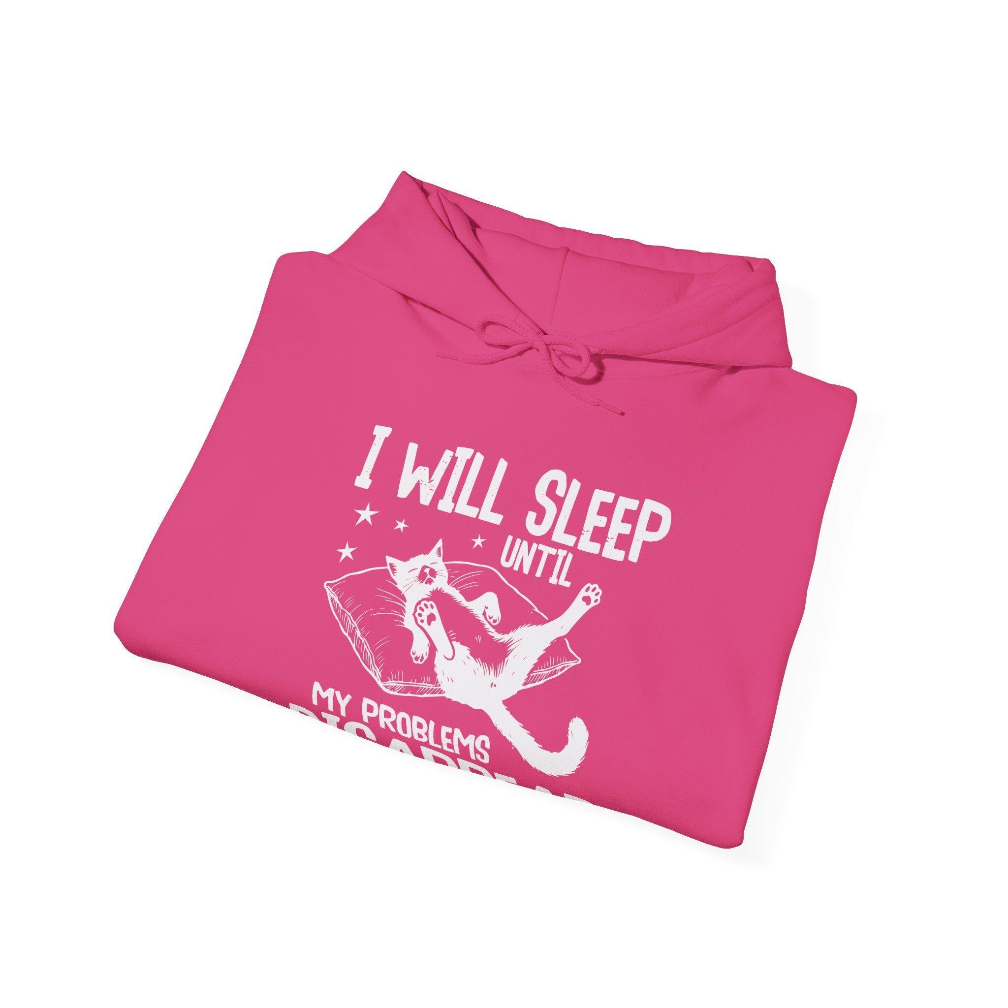 Sleep It Off Cozy Cat-Themed Hoodie