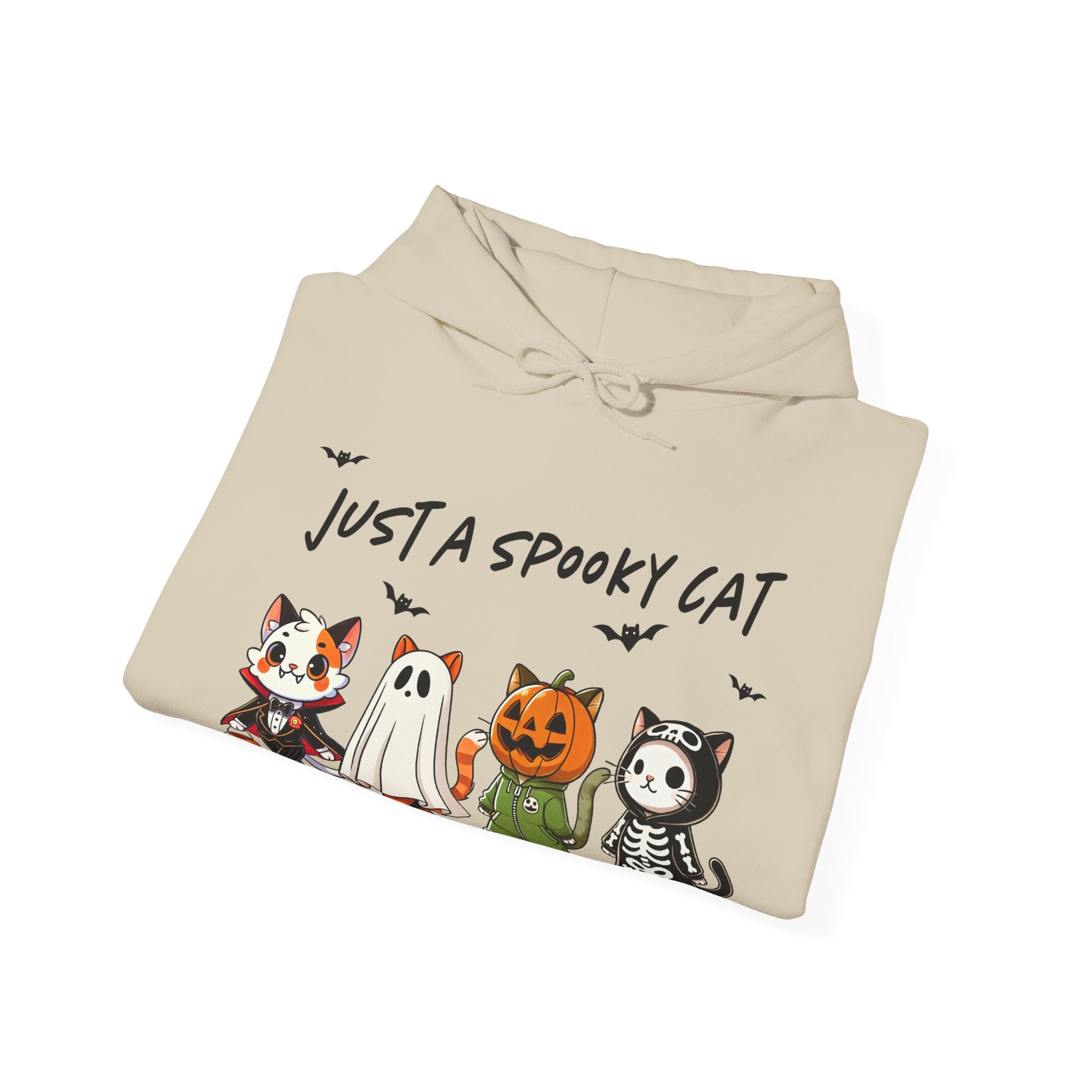 Just a Spooky Cat – Halloween Cat-Themed Hoodie