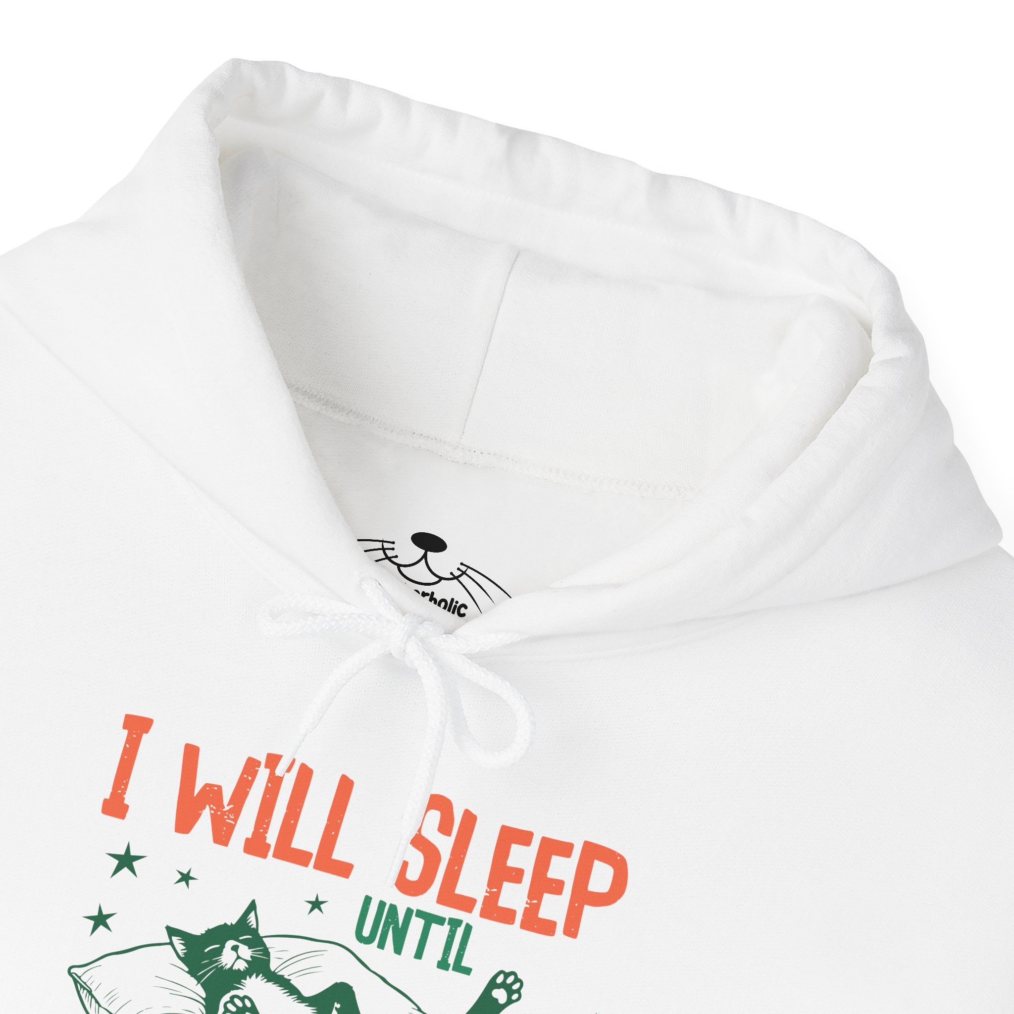 Sleep It Off Cozy Cat-Themed Hoodie