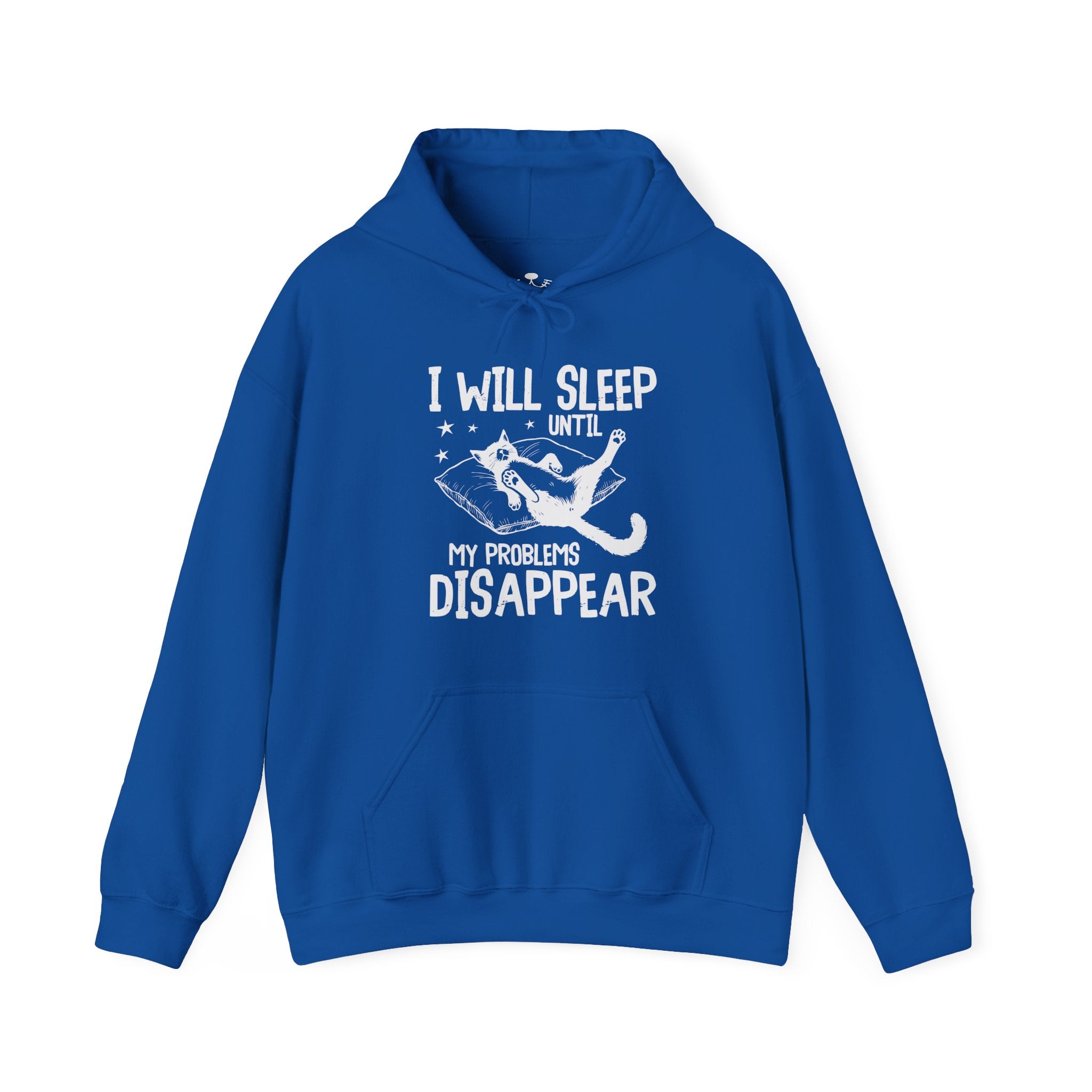 Sleep It Off Cozy Cat-Themed Hoodie