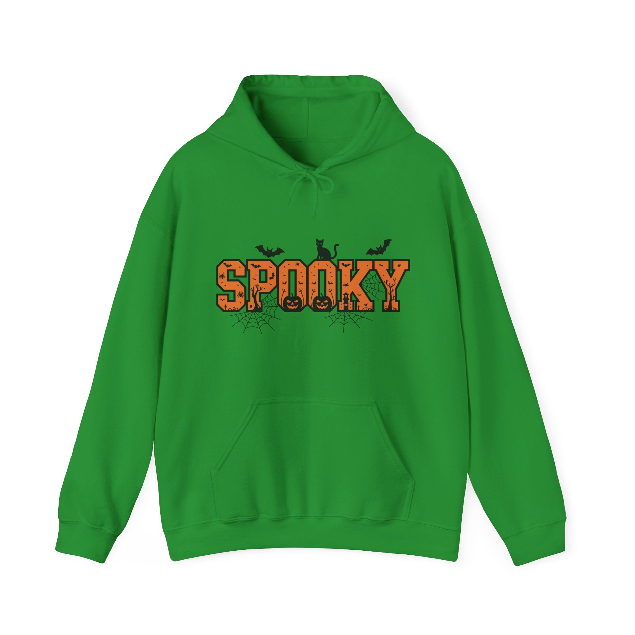 Spooky Varsity – Halloween Cat-Themed Hoodie
