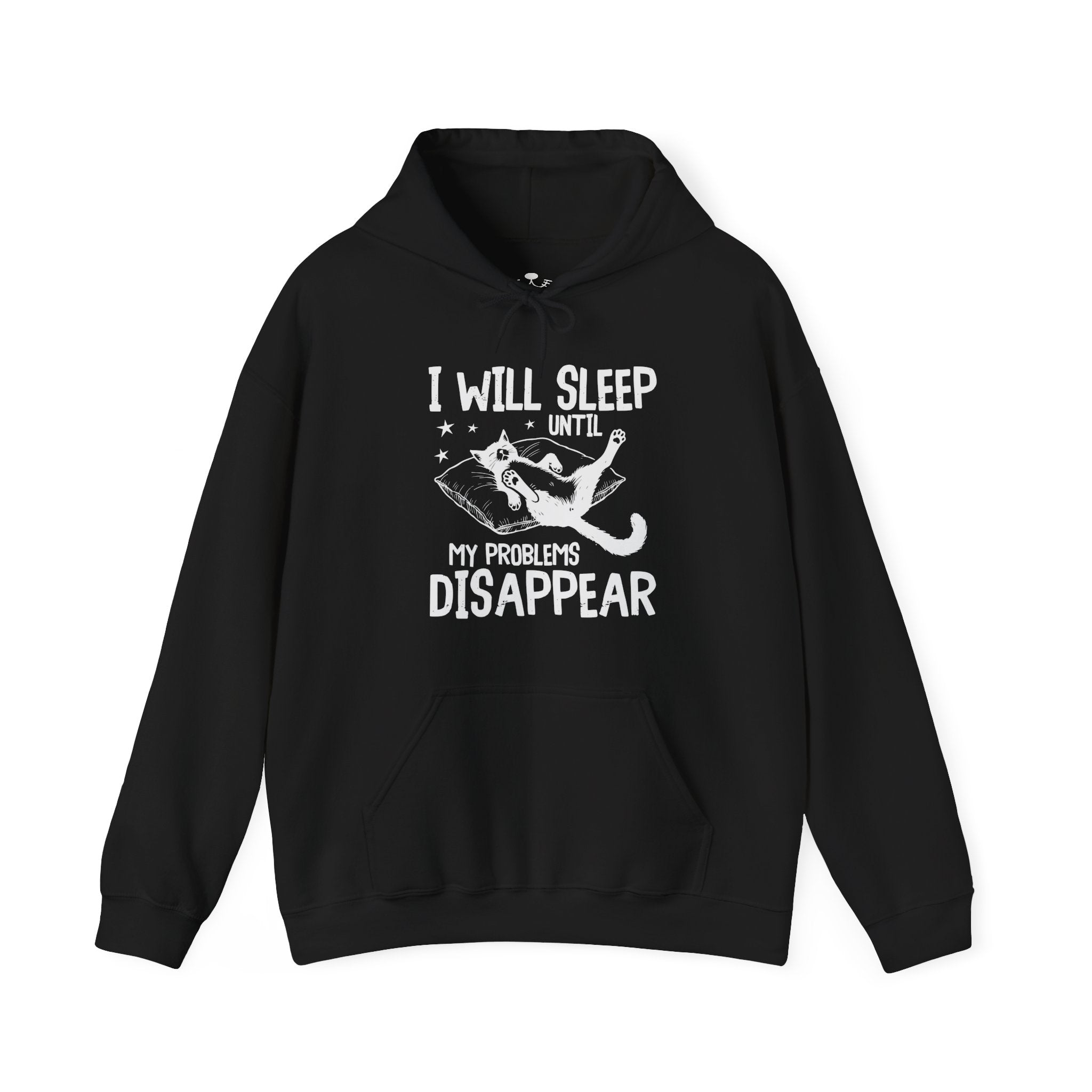 Sleep It Off Cozy Cat-Themed Hoodie