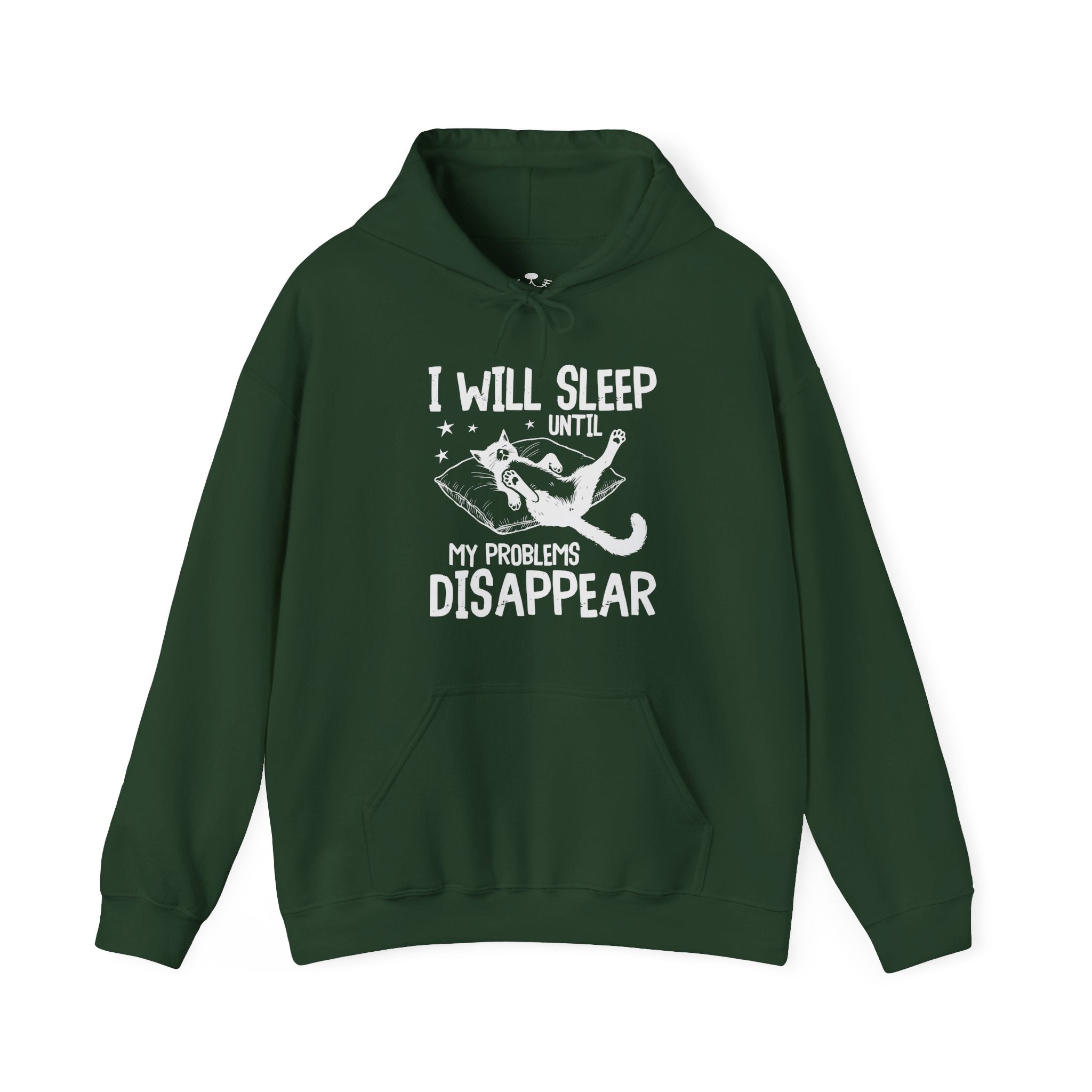 Sleep It Off Cozy Cat-Themed Hoodie