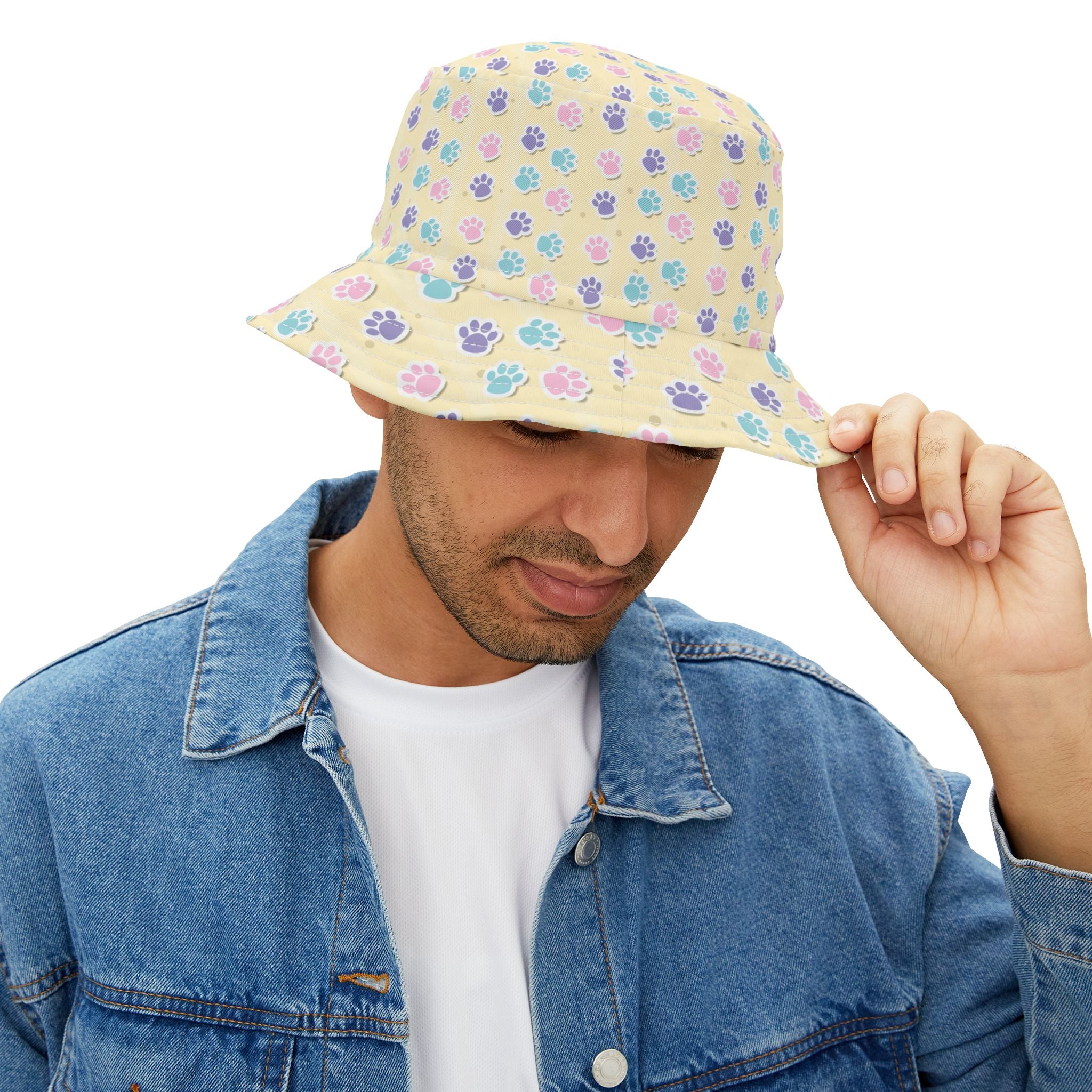 Pastel Paw Parade - Bucket Hat