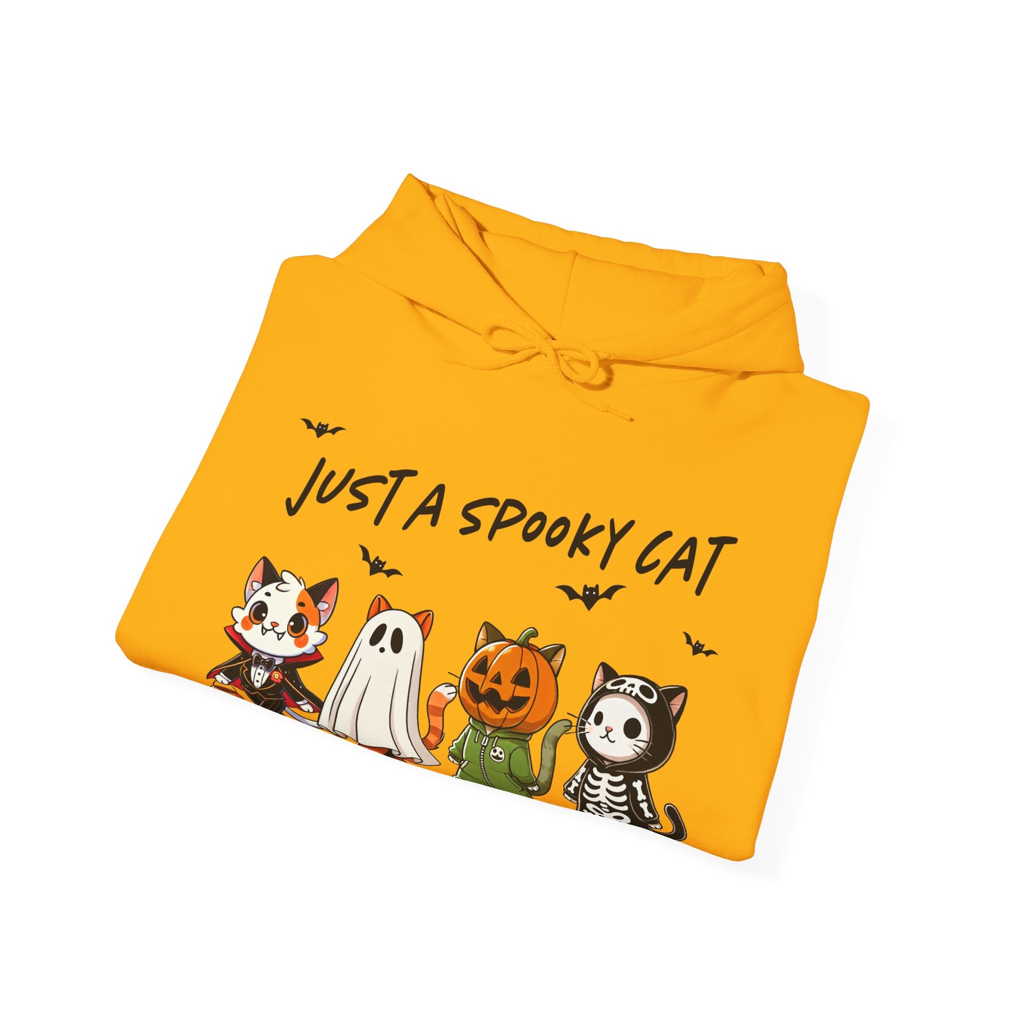 Just a Spooky Cat – Halloween Cat-Themed Hoodie