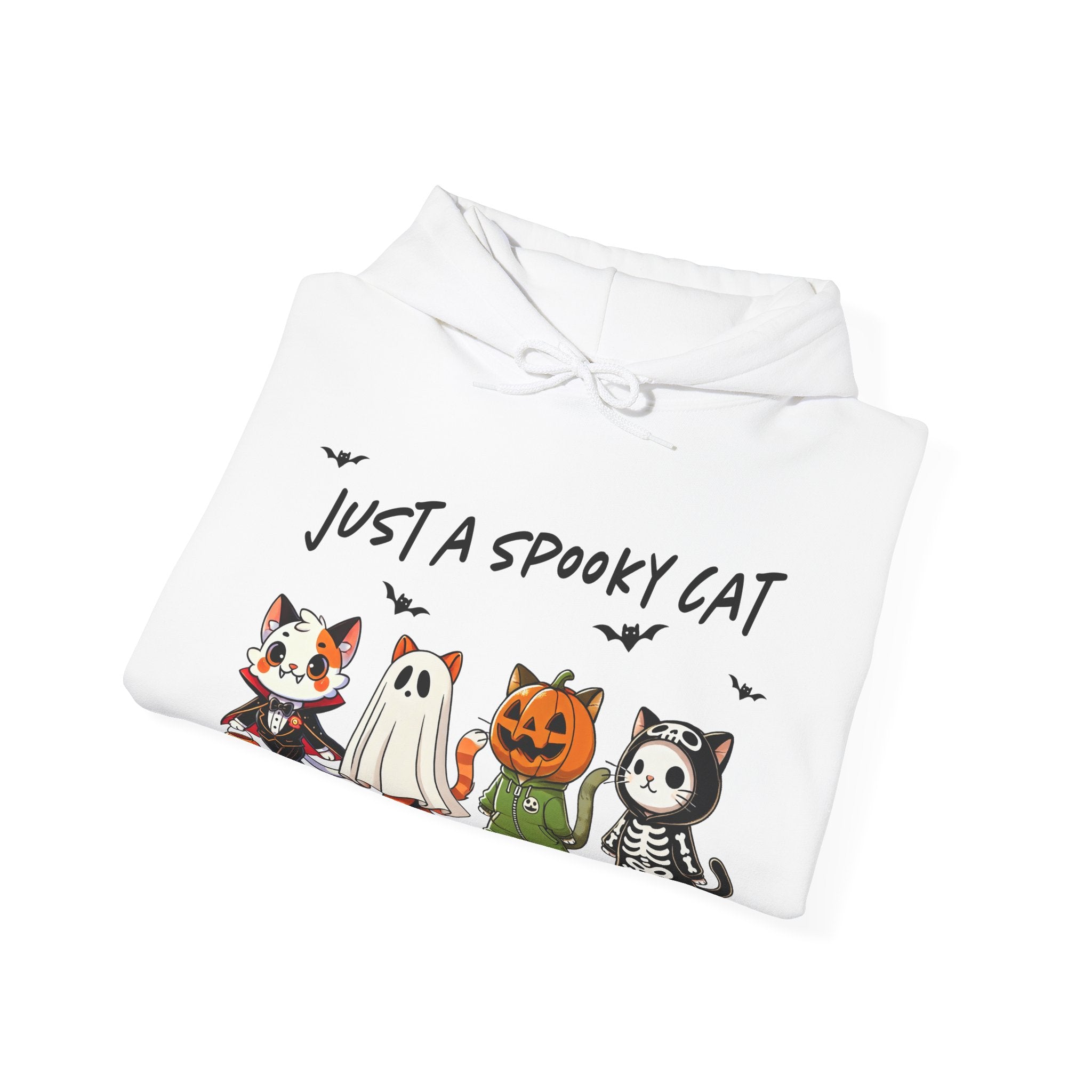 Just a Spooky Cat – Halloween Cat-Themed Hoodie