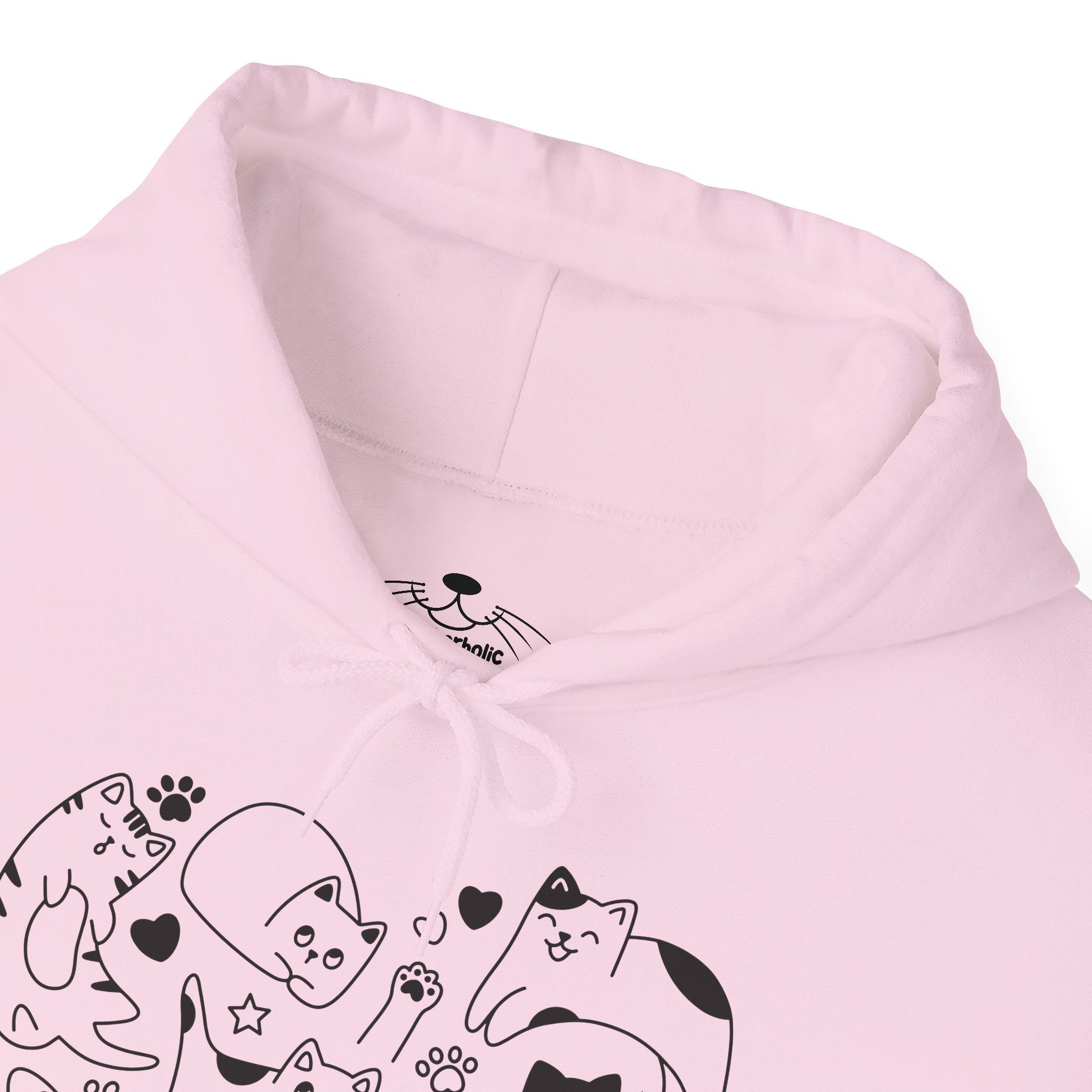 Cat Love Cluster - Cozy Cat-Themed Hoodie