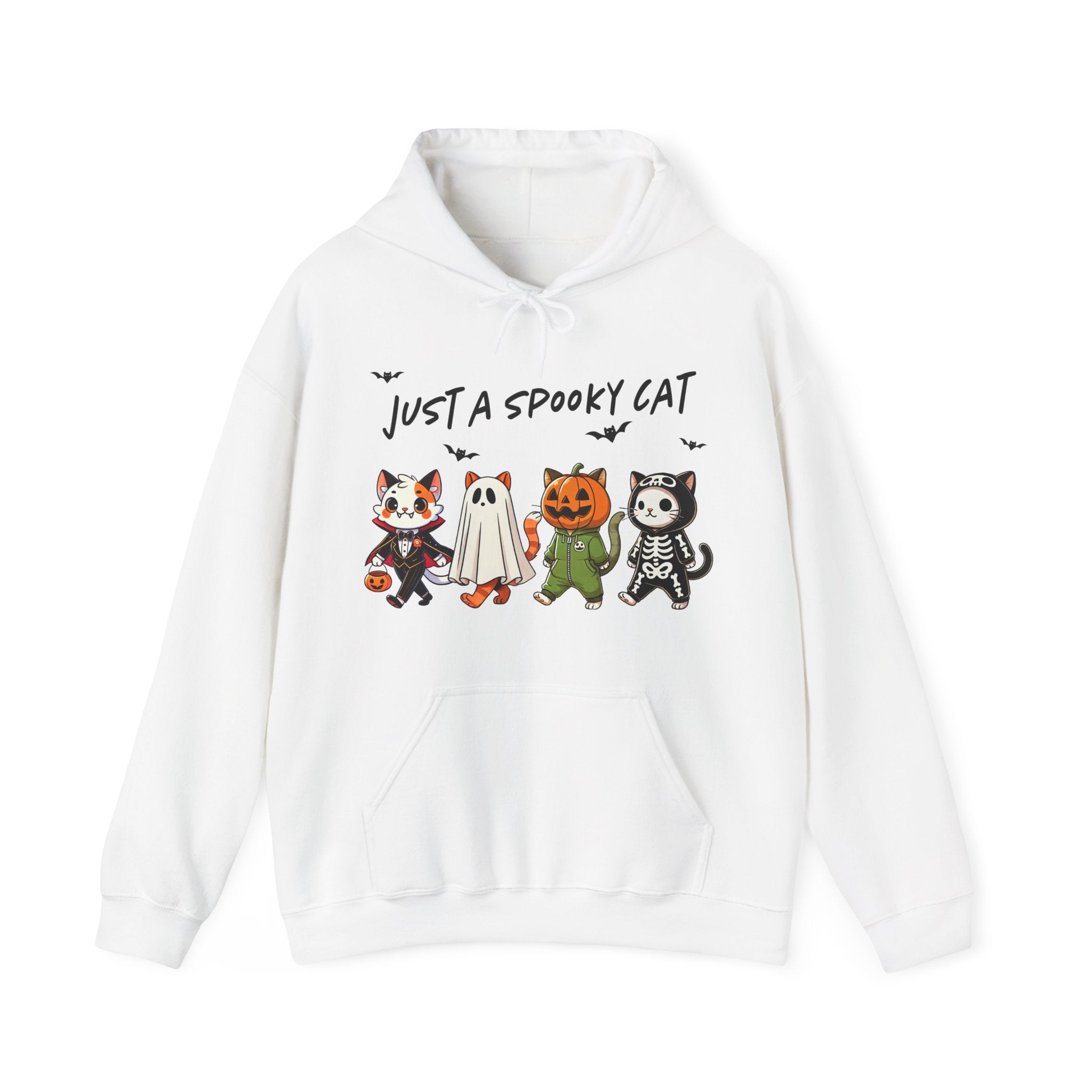 Just a Spooky Cat – Halloween Cat-Themed Hoodie