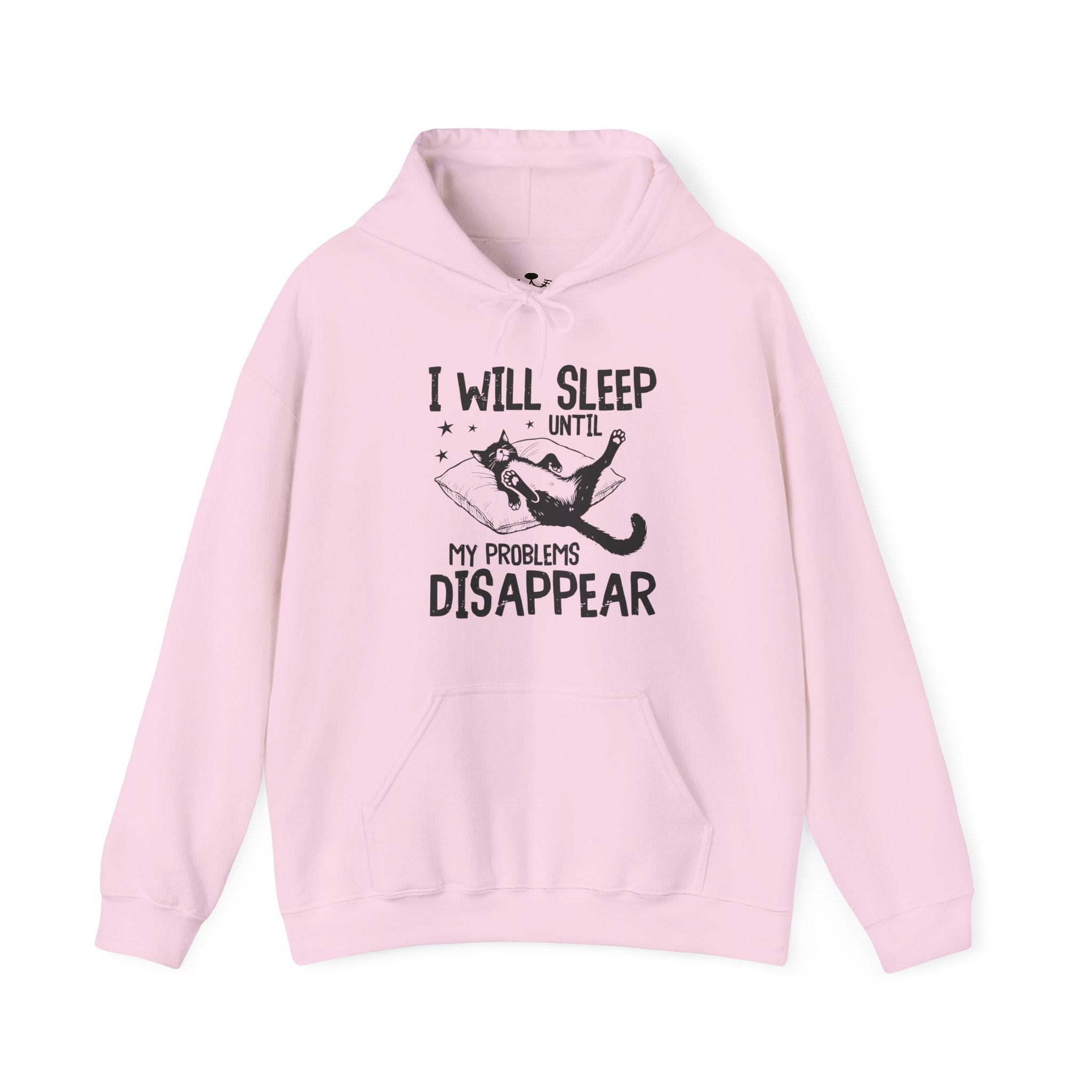 Sleep It Off Cozy Cat-Themed Hoodie