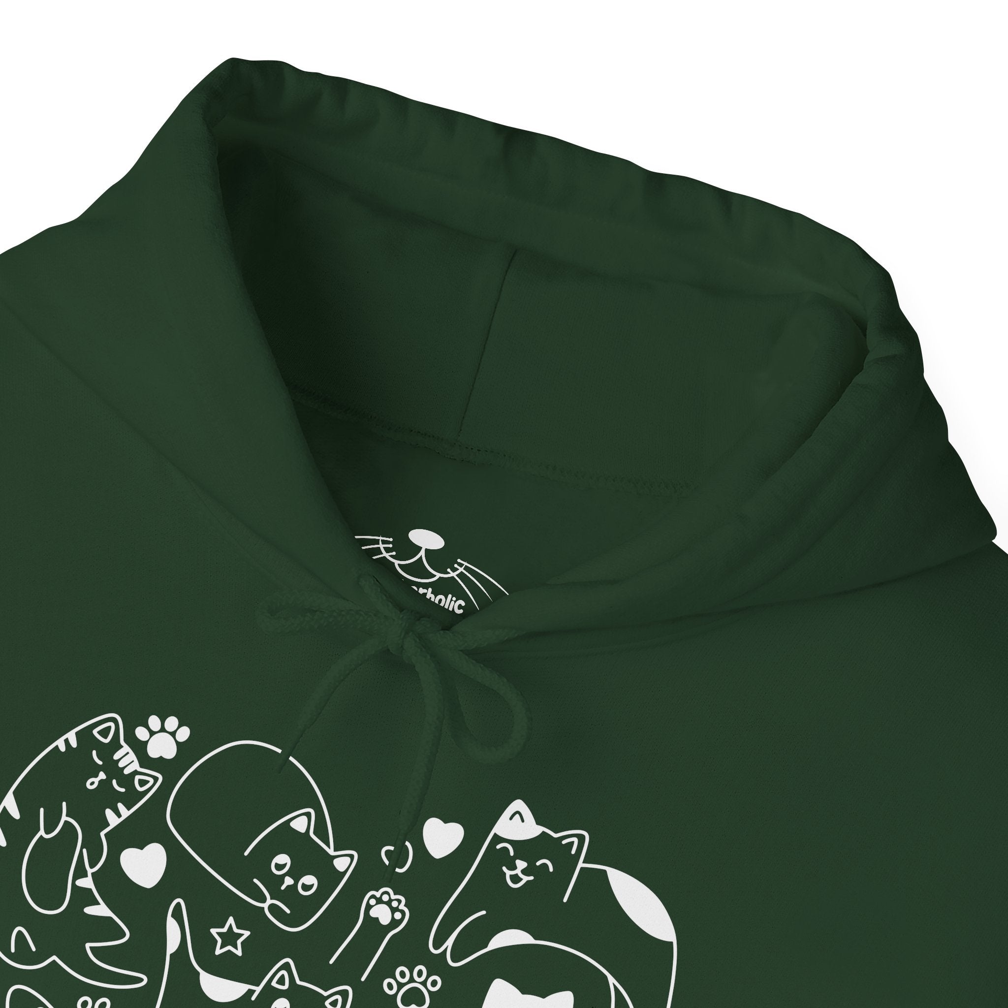 Cat Love Cluster - Cozy Cat-Themed Hoodie