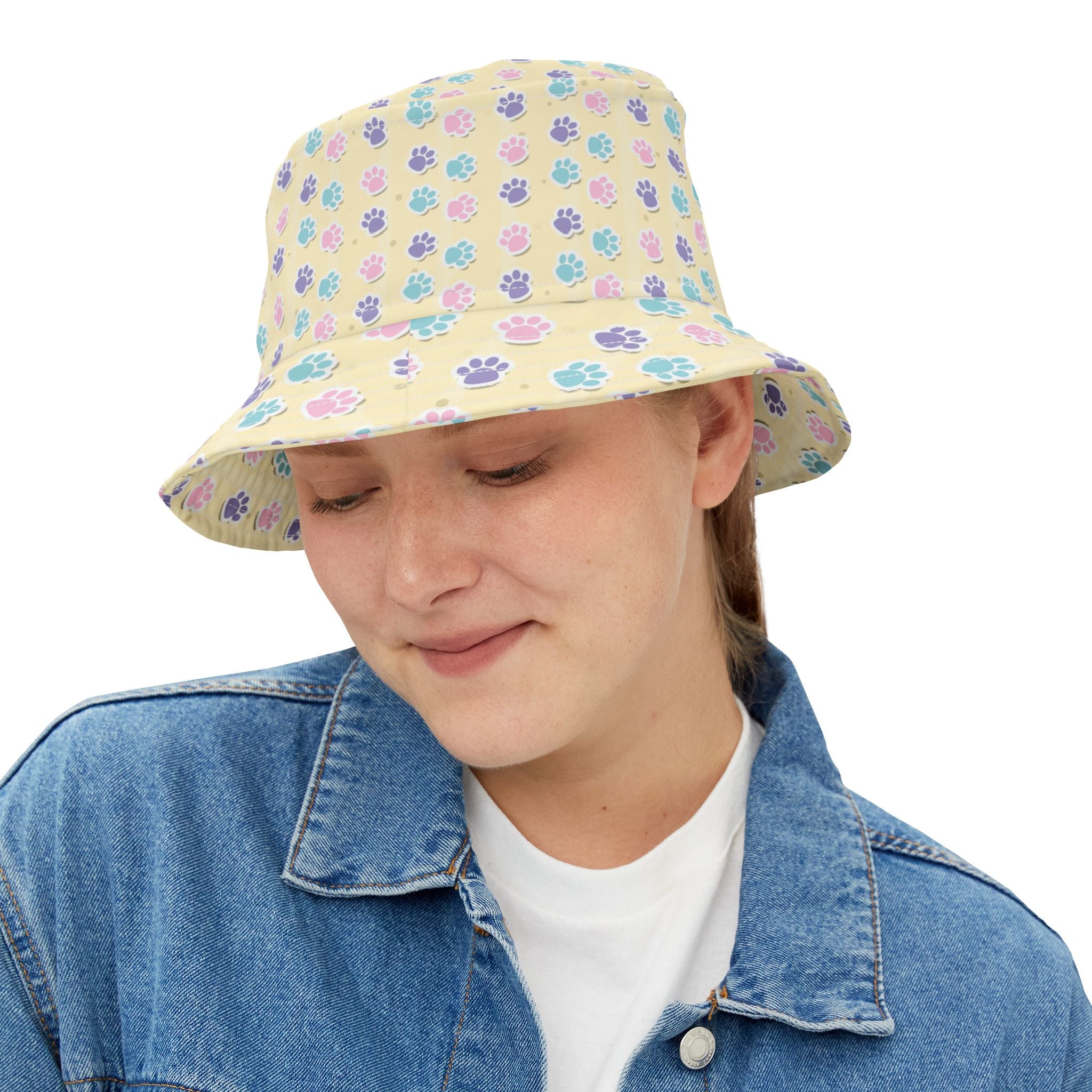 Pastel Paw Parade - Bucket Hat