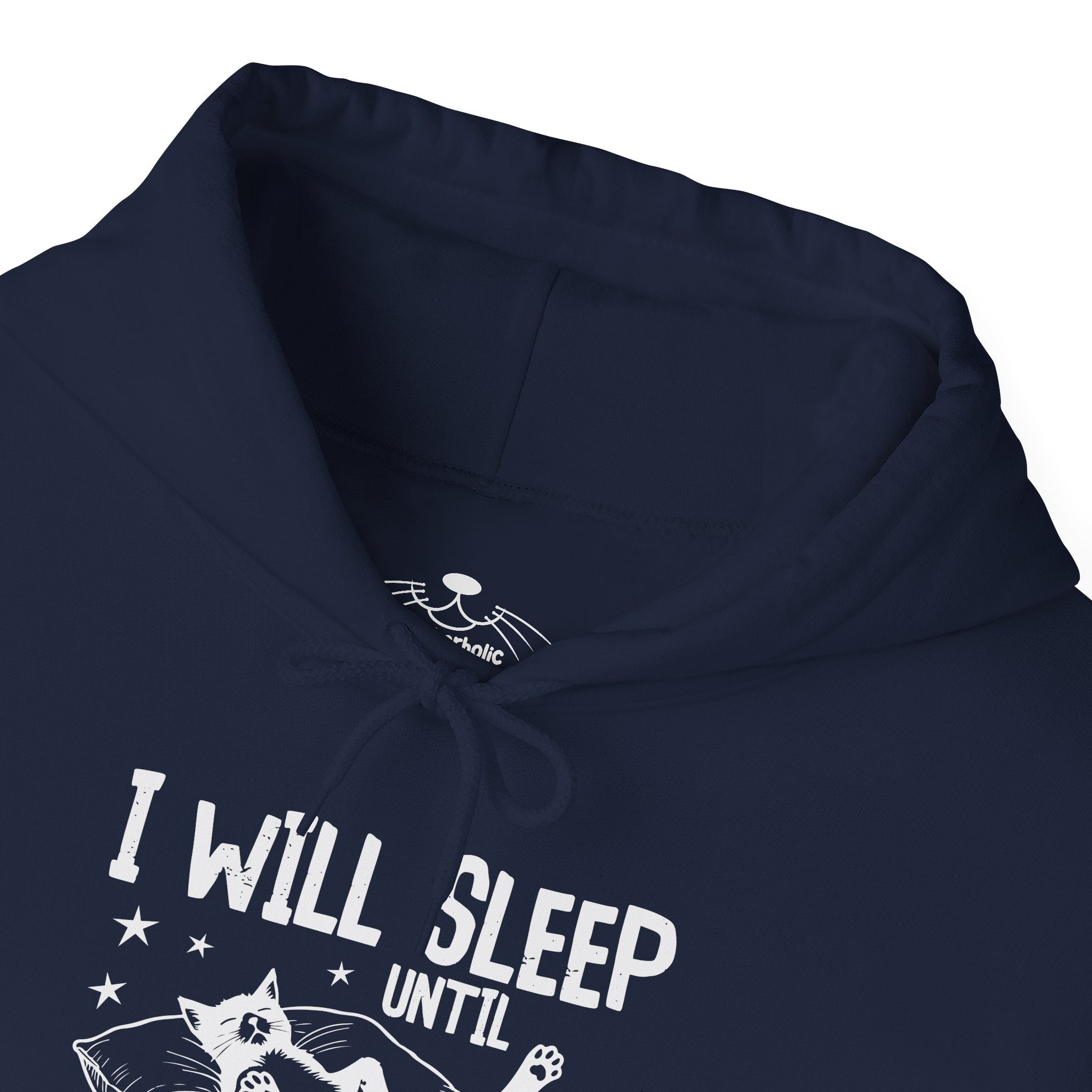 Sleep It Off Cozy Cat-Themed Hoodie