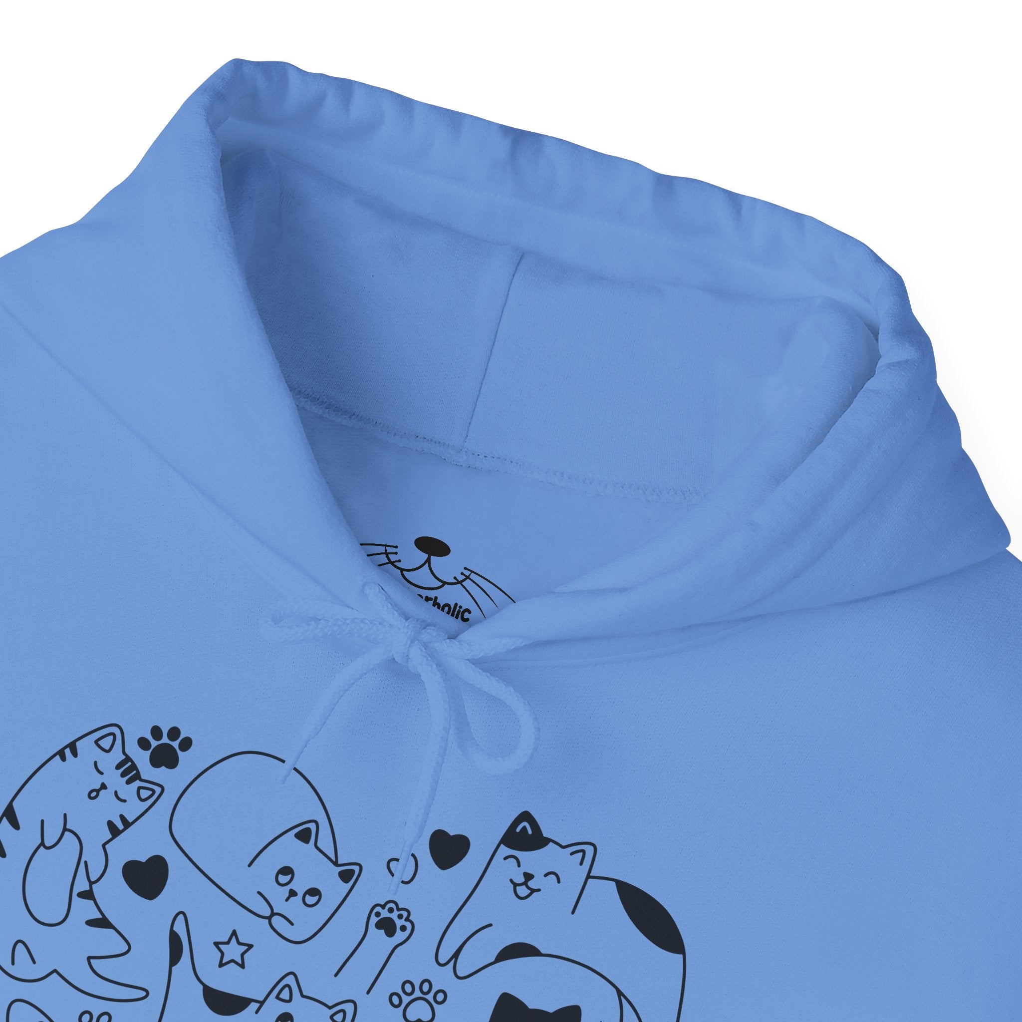 Cat Love Cluster - Cozy Cat-Themed Hoodie