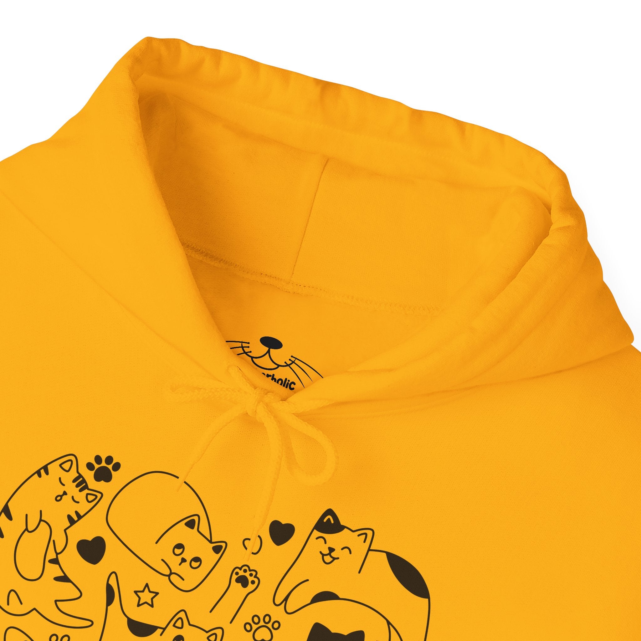 Cat Love Cluster - Cozy Cat-Themed Hoodie